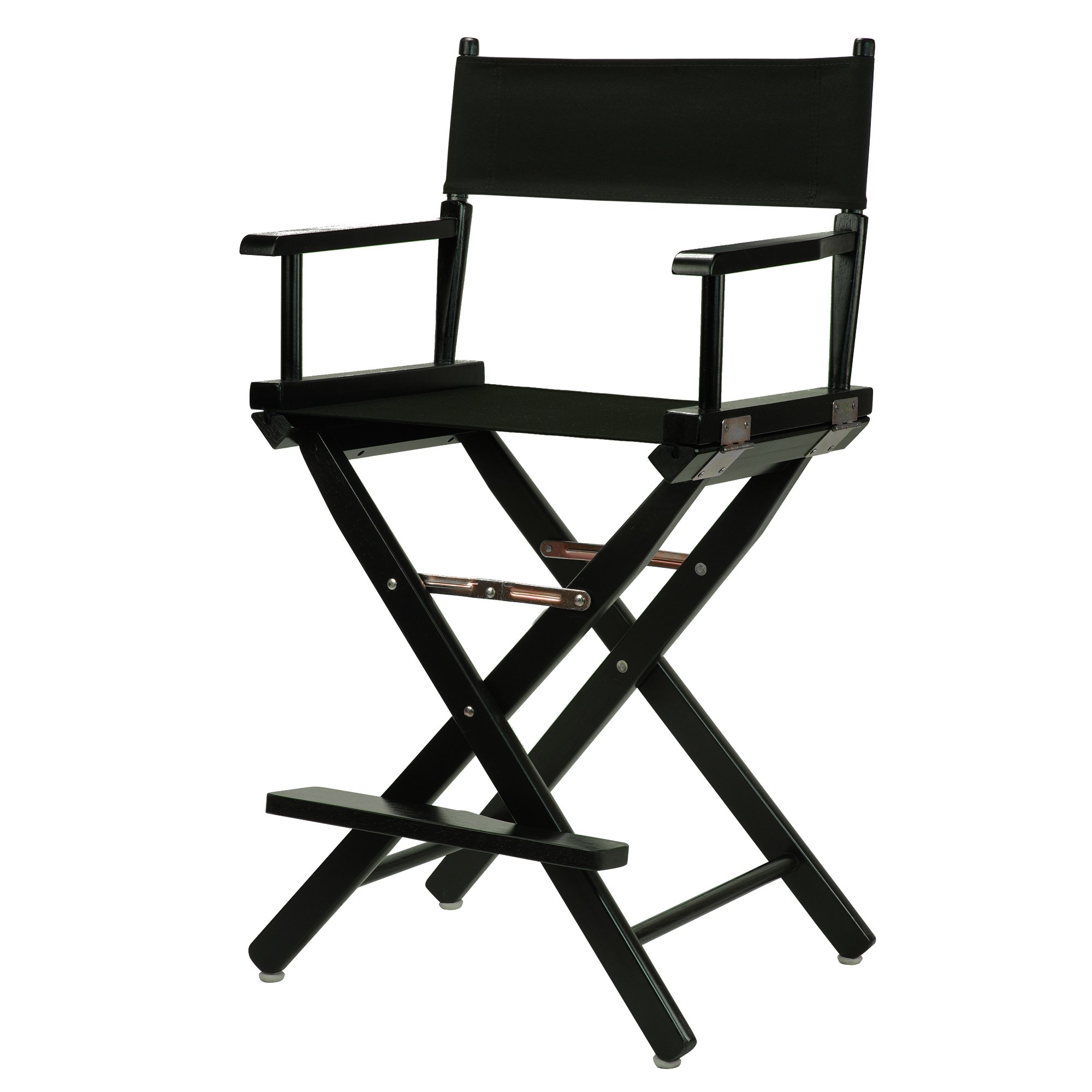 Casual Home 24 Director's Chair Black Frame-with Black Canvas Counter Height
