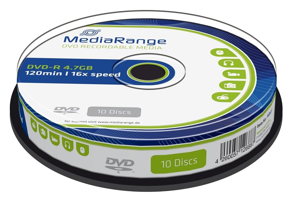 MediaRange 10 x DVD-R - 4.7 GB 16x