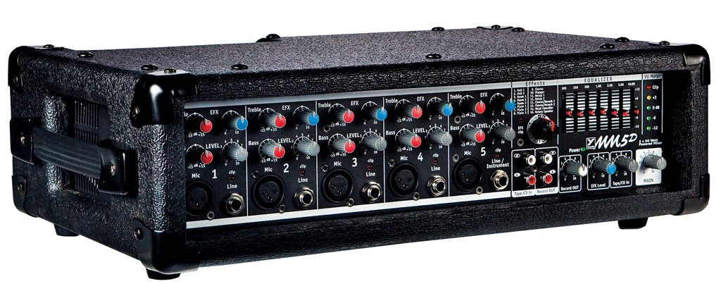 Yorkville MM5D Powered Mixer/Amplifier  2 x 90W with 5 inputs
