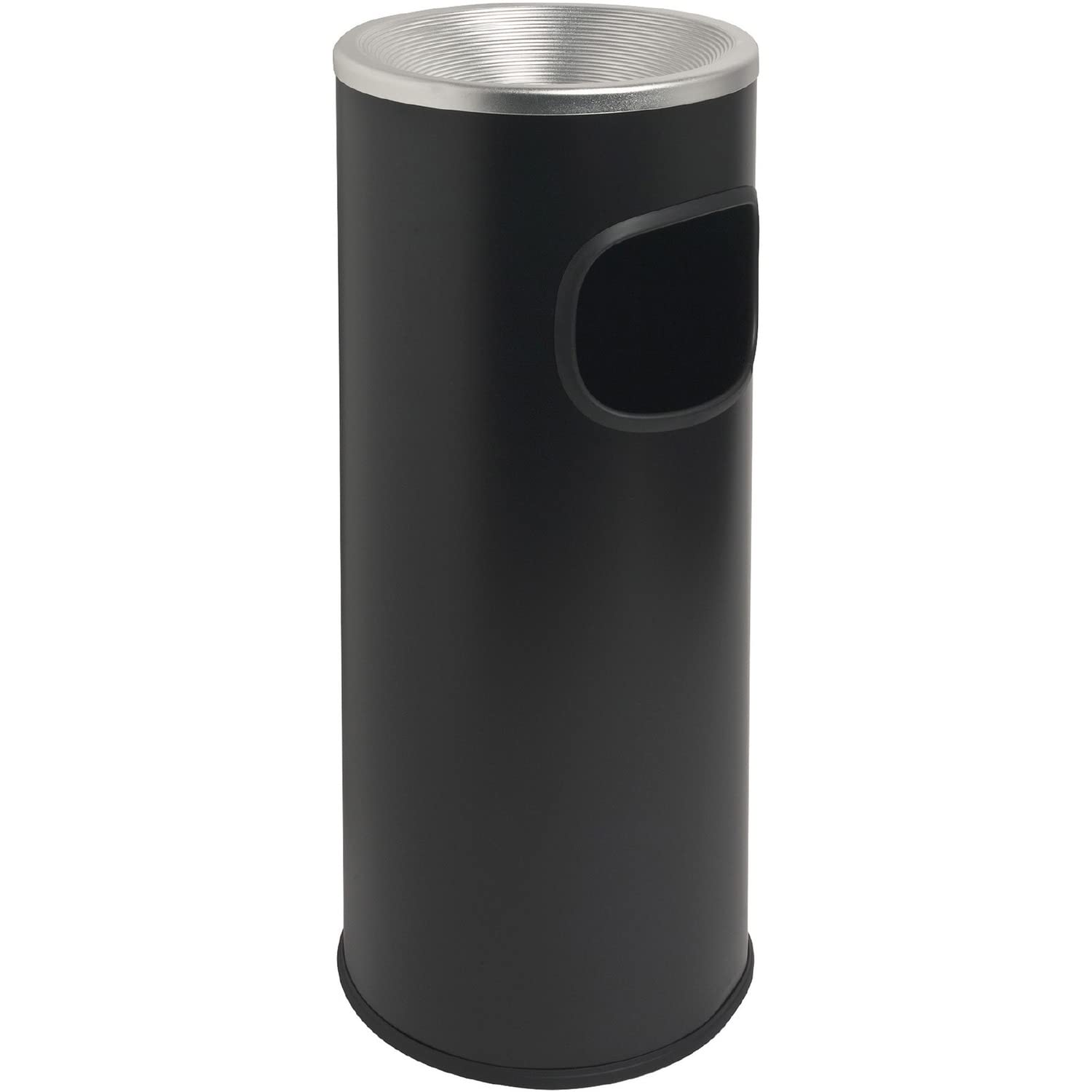灰皿レセプタクル、fire-safe、3 Gal。、アルミニウム/ブラック Round GJO58884 1｜global研究所