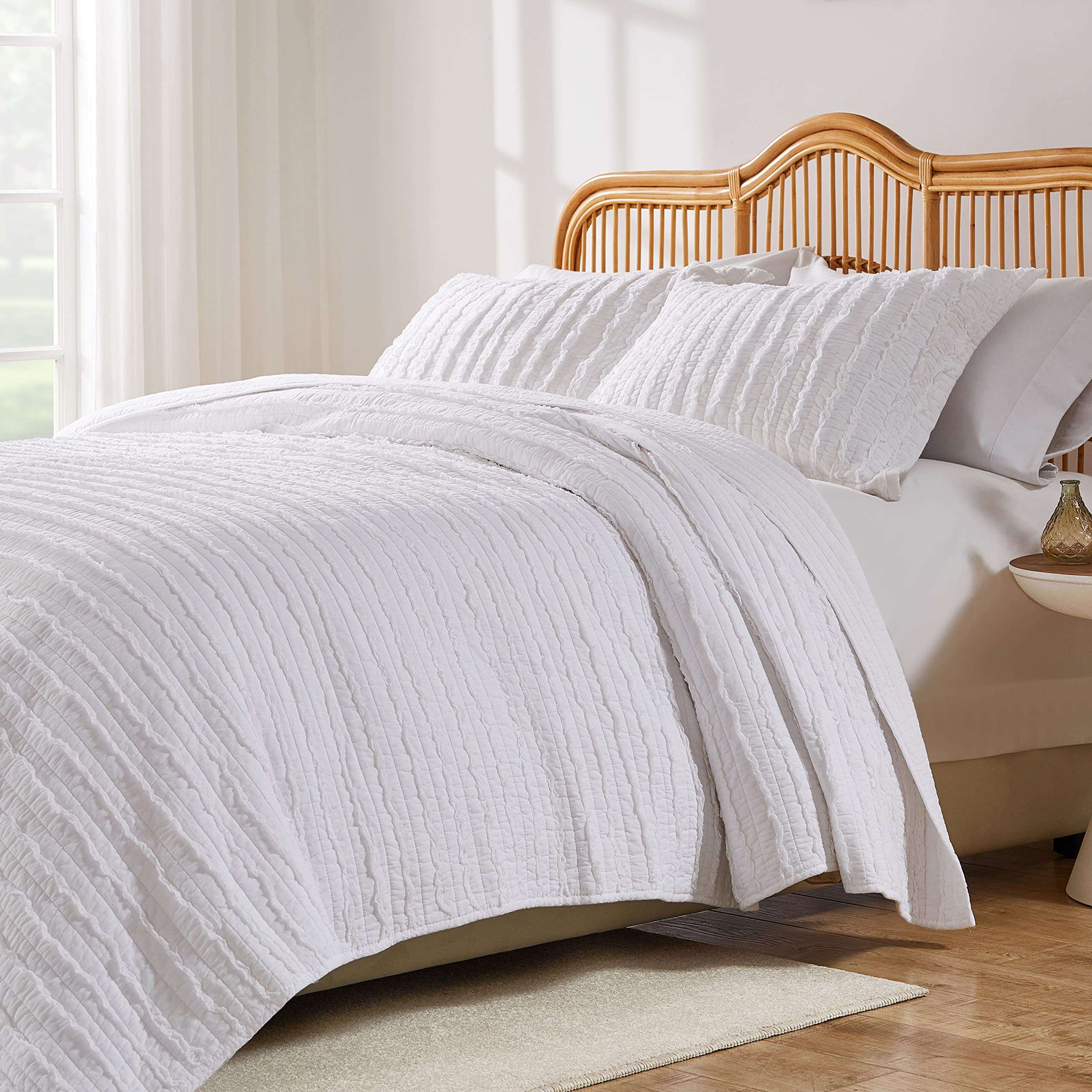 Greenland Home フリルキルトセット キング ホワイト 30,861円