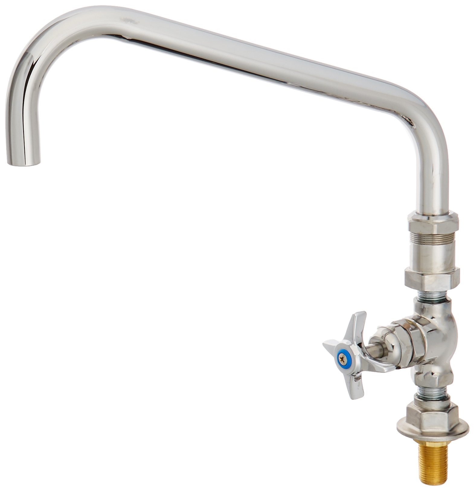 T&S Brass B-0296 デッキマウント 12インチ スイングノズル Big-Flo シングルパントリー蛇口|global研究所