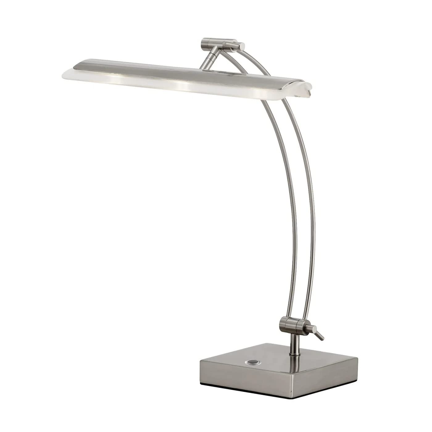 Adesso 5090-22 エスクァイア LED 学習机照明ランプ 13-19in 9W 盛りだくさんスペクトラムLED 無光沢スチール写真 時刻表照明ランプ 1個 薄墨色 多役立つこと