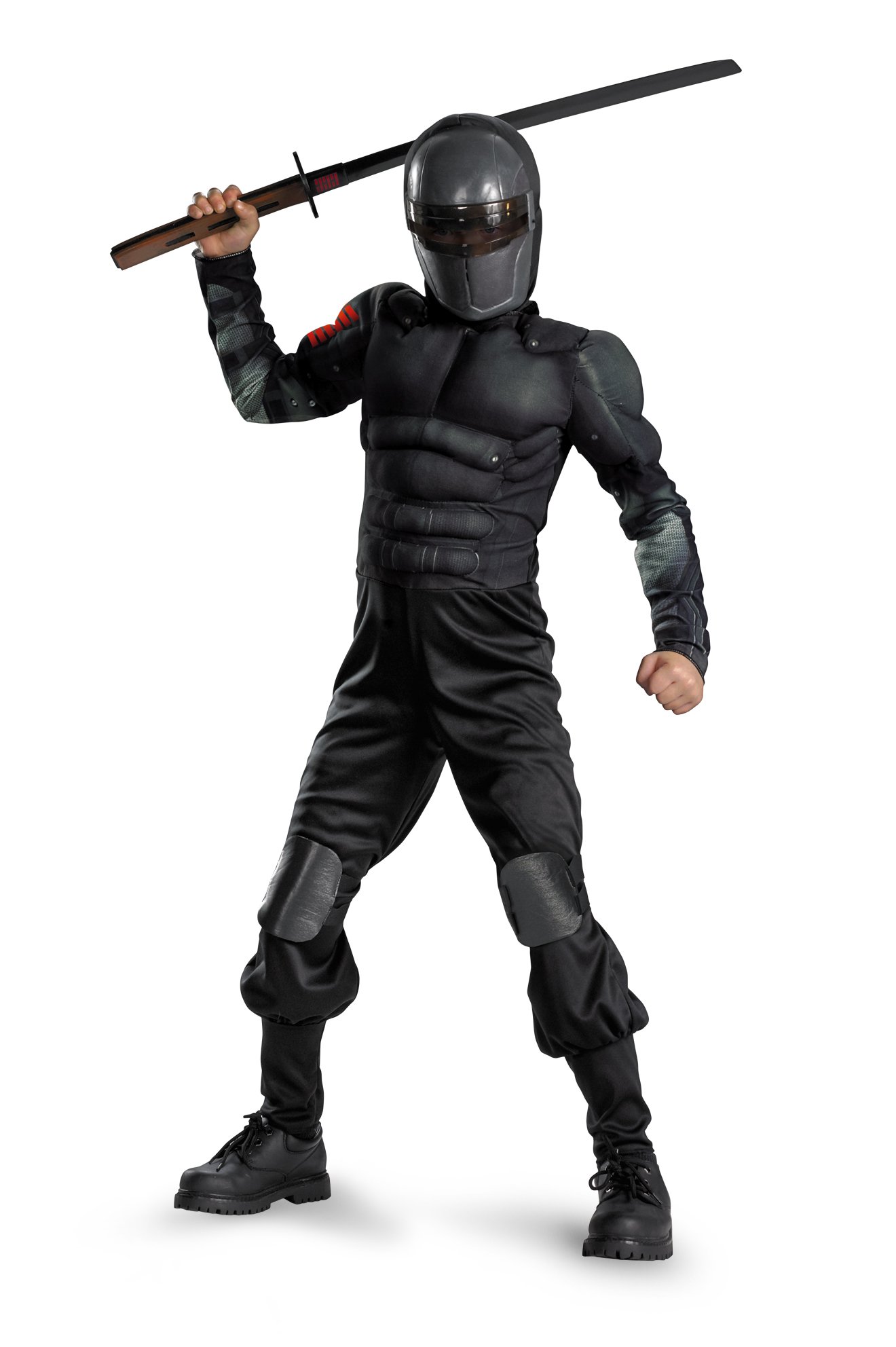 G.I. Joe Retaliation Snake Eyes Classic Muscle Chest Child Costume G.I. G.I. Joe Retaliation Snake Eyes Classic Muscle Chest Child Costume クラシックマッスルチェストチャイルドコスチュームジョー報復スネーク?アイズ♪ハロウィン♪サイズ：4/6｜global研究所