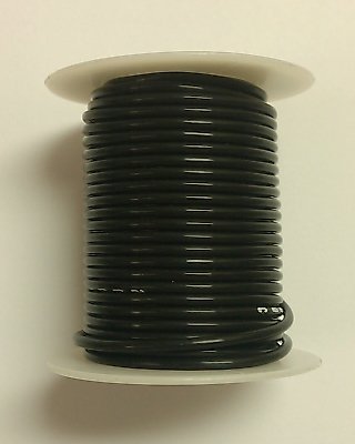 ブラック18AWG より線 600V PTFE絶縁フックアップワイヤー - 100フィートロール