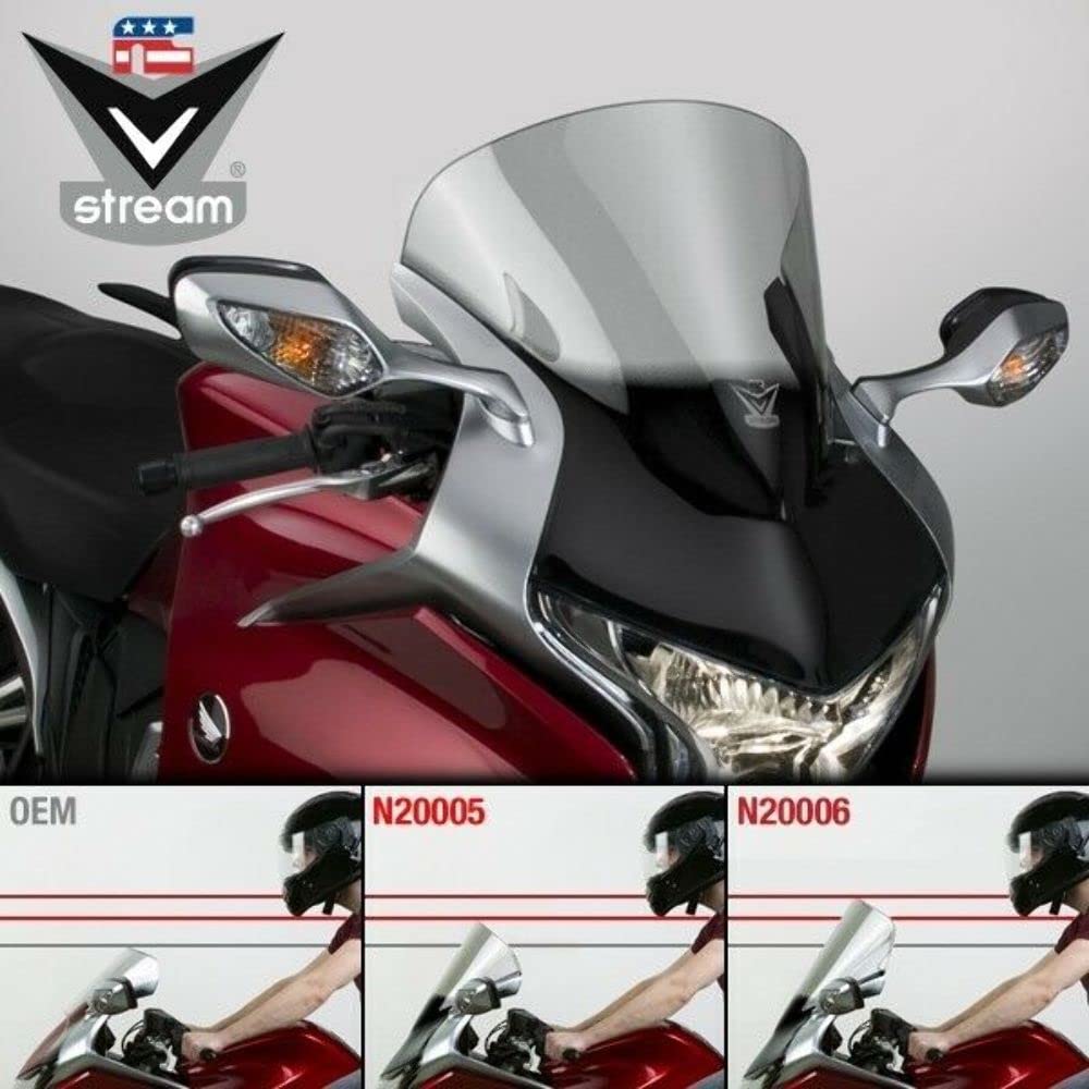 National Cycle VStream Light Tint 12.3インチウィンドスクリーン 2011-2013ホンダVFR1用 - ワンサイズ