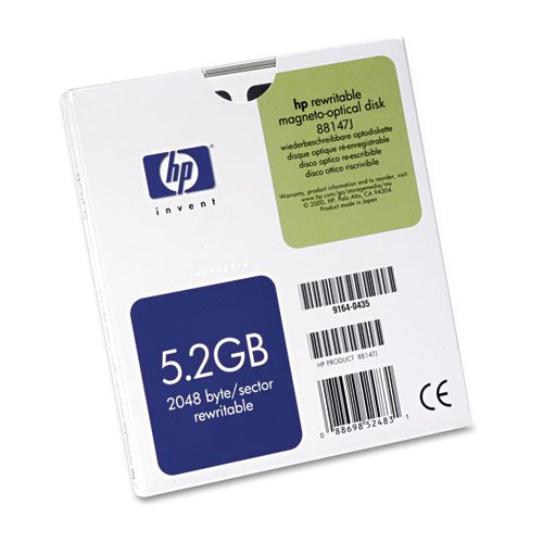 HP 88147J Magneto Optical (MO) 5.25in 再書きとどめる能力のある 5.2GB 2048B/S データテープカートリッジ