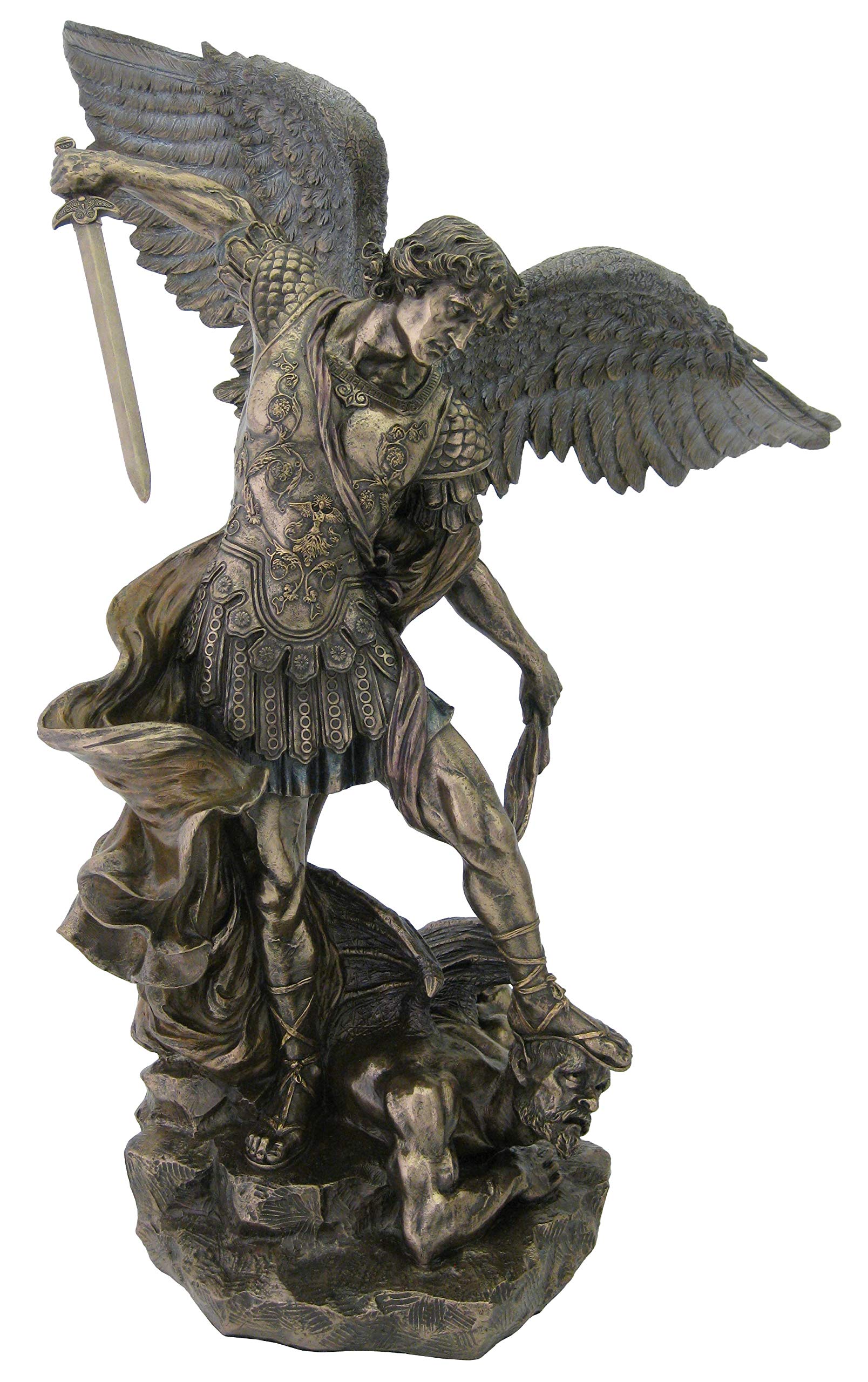 Large Archangel Stマイケル・Statue H : 2 Ft \u0026 3 インチ (27in) ? Archangelの防御することとJustice ? Leader of the Seven Archangels