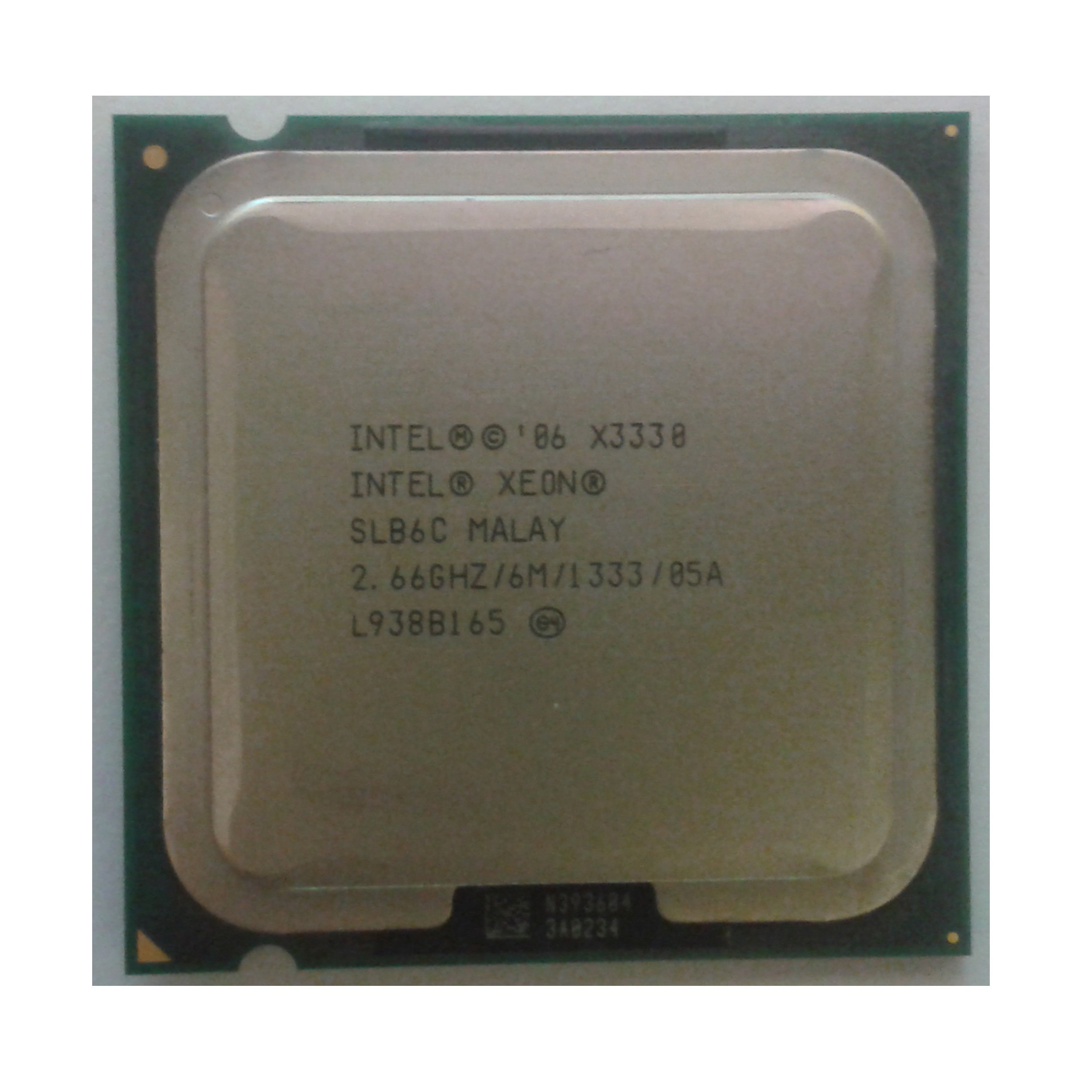HP 493929 - 001 INTEL XEON クアッドコア プロセッサ x3330 - 2.66 GHz 1333 MHz (ヨークフィールド フロントサイド バス 6 MB レベル - 2 キャッシュ 95 W｜global研究所
