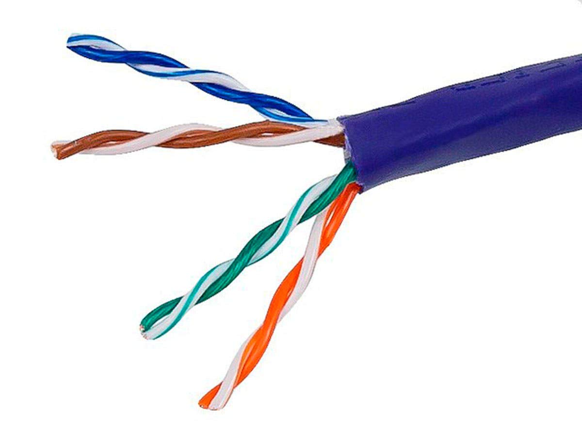 Monoprice Cat5e Ethernet Bulk Cable - Network Internet Cord - Stranded  350Mhz  UTP  コマーシャル  Pure Bare Copper Wire  24AWG  1000フィート  Purple パソコン・周辺機器-PCサプライ・消耗品