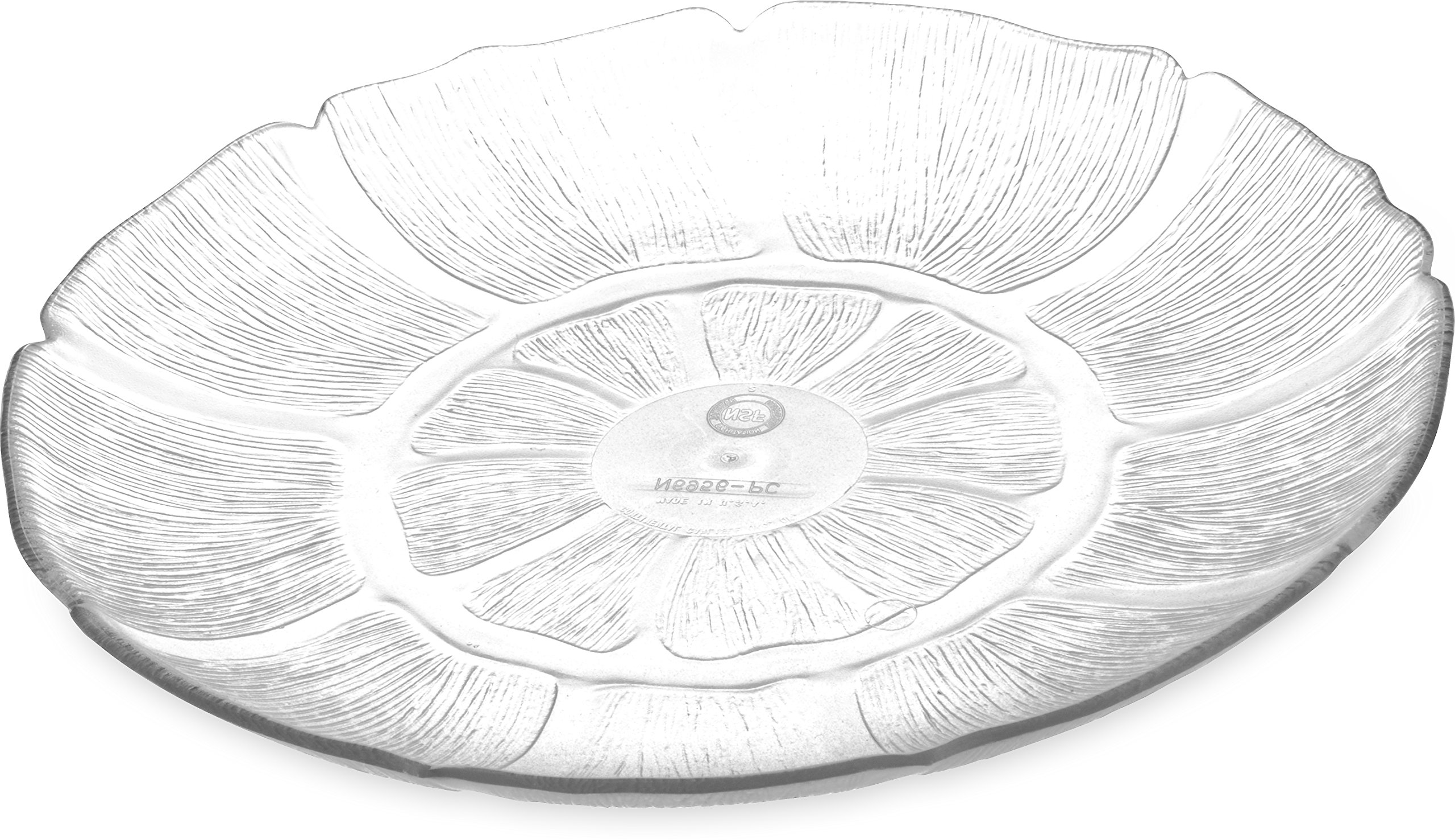 Carlisle FoodService Products 花瓣霞 再受け入れる能力のある可塑性物質一皿 ケータリング バイキング 食べ物屋 ポリカーボネート (容器に並べる) 9in 読みやすい (36容器に並べる)