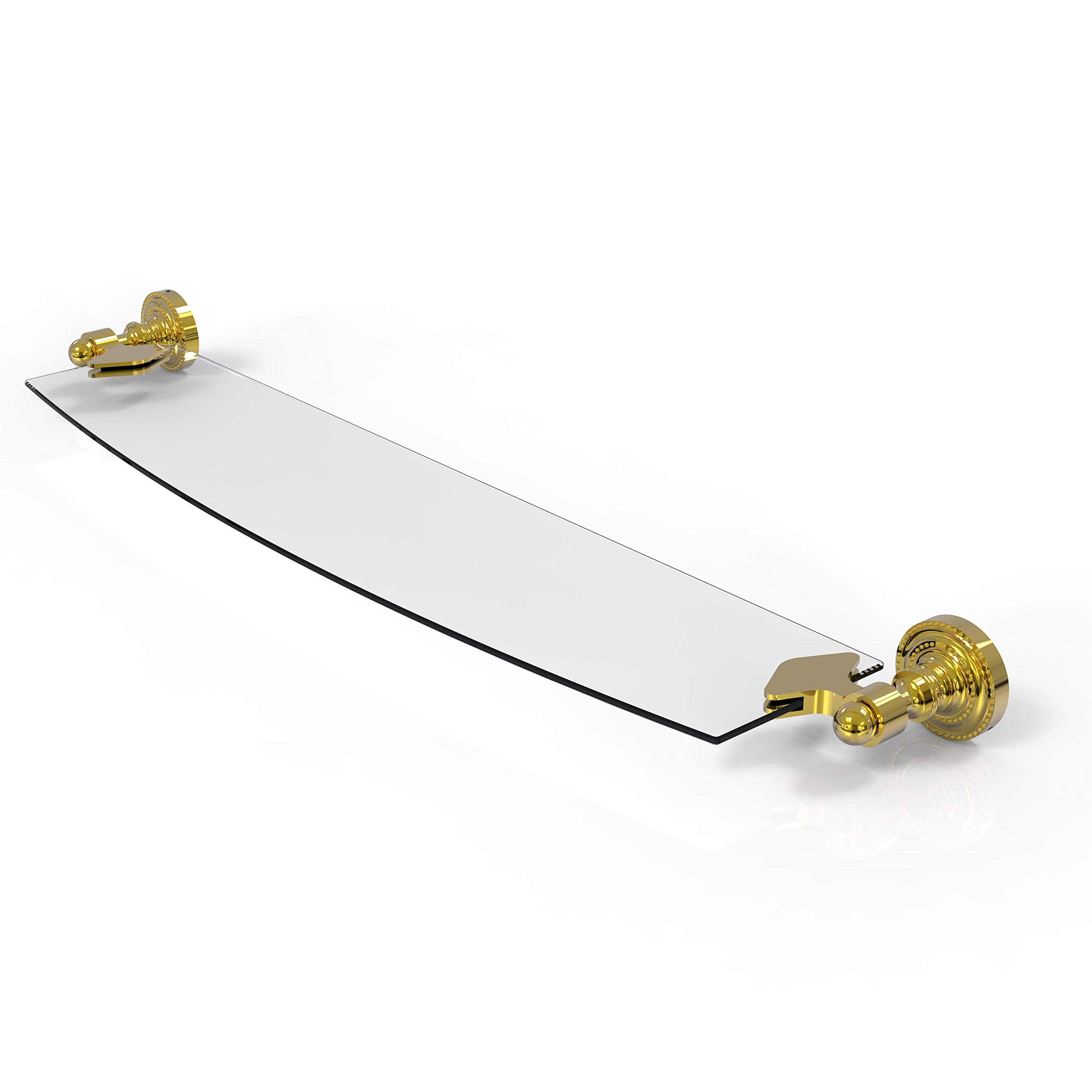 Allied Brass DT-33/18-PB 46cm Single Glass Shelf Polished Brass｜global研究所 43,089円