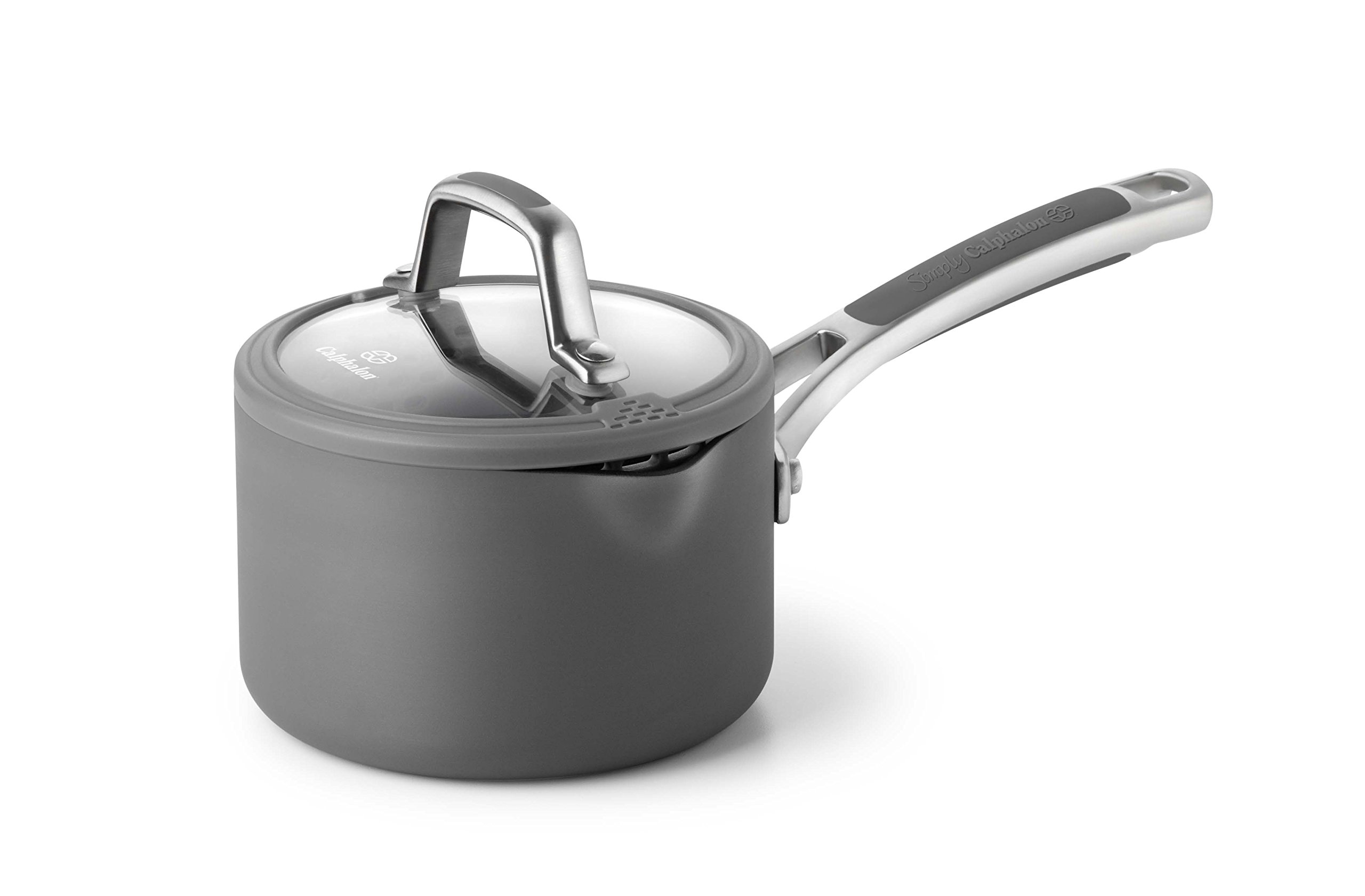 Calphalon Easy System Nonstick Sauce Pan 1 1/2 quart Black by Calphalon｜global研究所