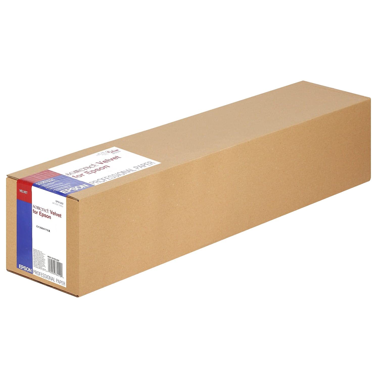 Somerset Velvet Paper Roll 255 g 24 Inch x 50 ft White by Epson [並行輸入品]