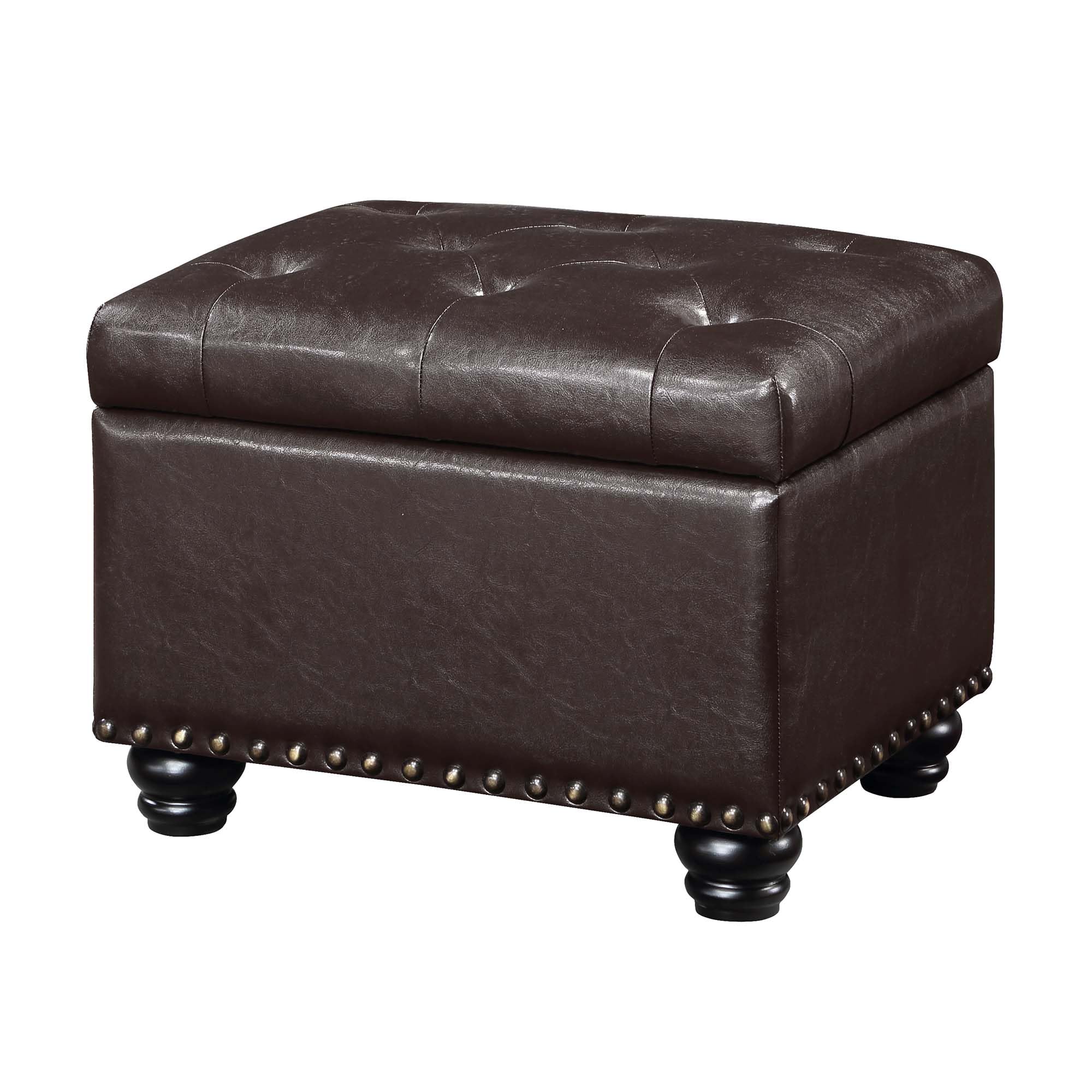 Convenience Concepts Designs4Comfort Storage Ottoman  Dark Espresso by Convenience Concepts PCサプライ・消耗品-パソコン・周辺機器-プリンター・FAX用インク