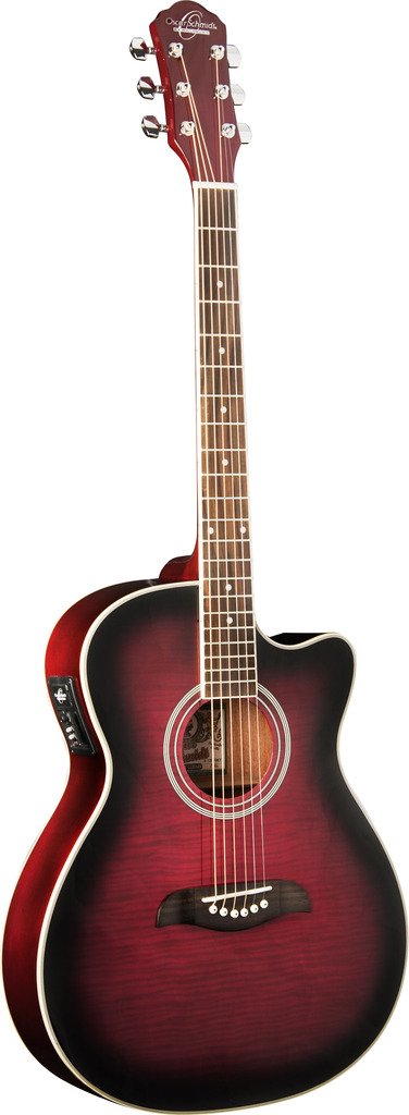 Oscar Schmidt オスカーシュミット Auditorium Florentine A/E Guitar  Trans Purple Burst  on board ラジオ受信機  OACEFTPB アコースティックギター アコギ ギター (並行輸入)