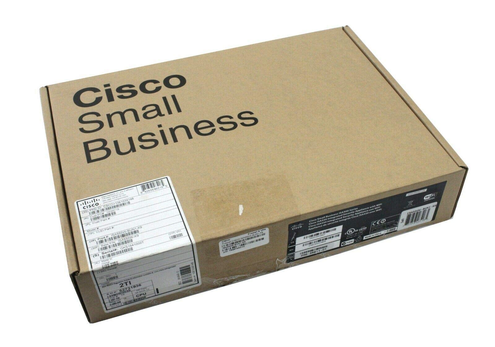 Cisco Systems 7-Port Wireless Security/Firewall Appliance (ISA550WBUN1K9) by Cisco Systems|global研究所