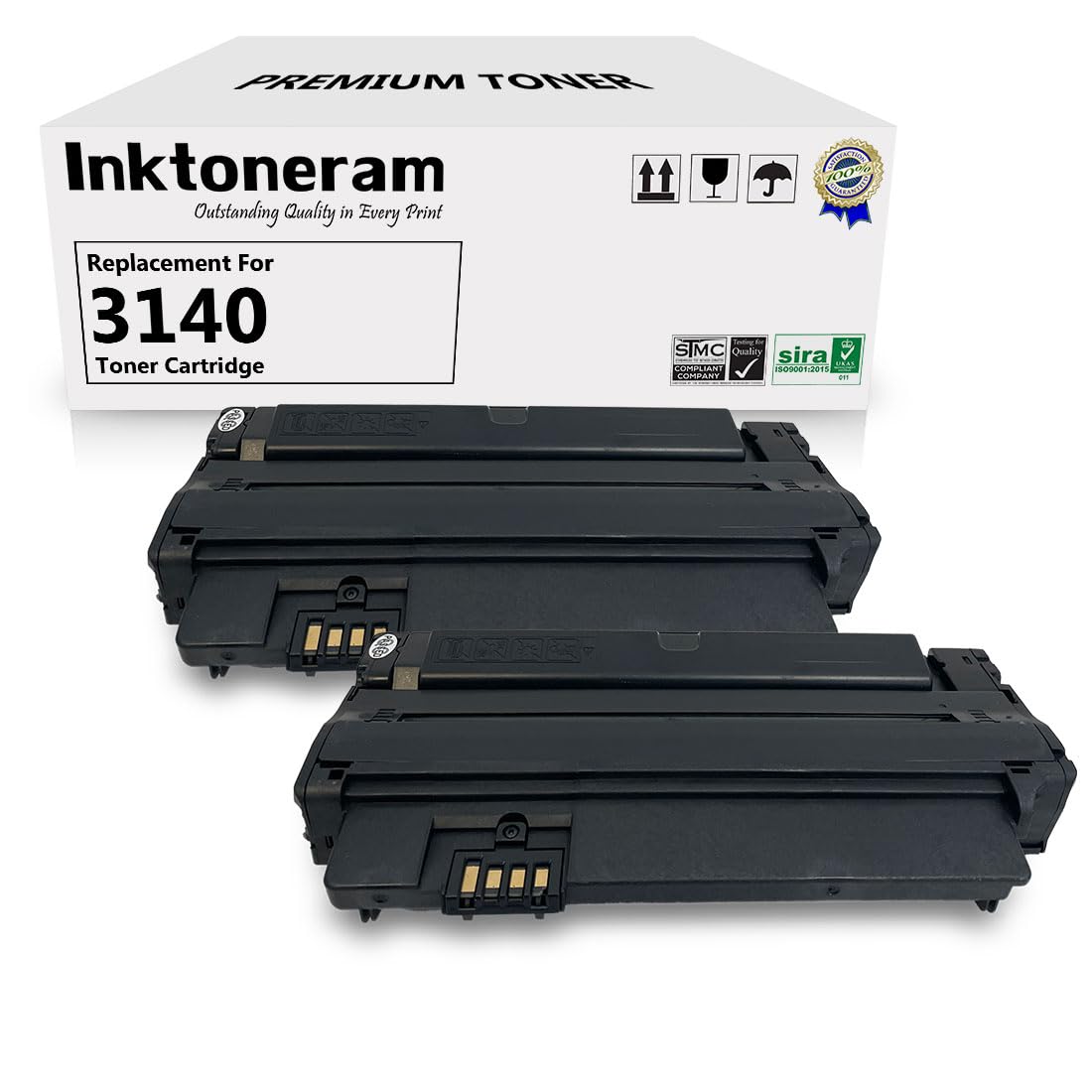 Inktoneram 互換トナーカートリッジ Xerox 3140 Phaser 3155 3160N 3140 108R00909 108R909 (ブラック 2パック)｜global研究所 19,364円