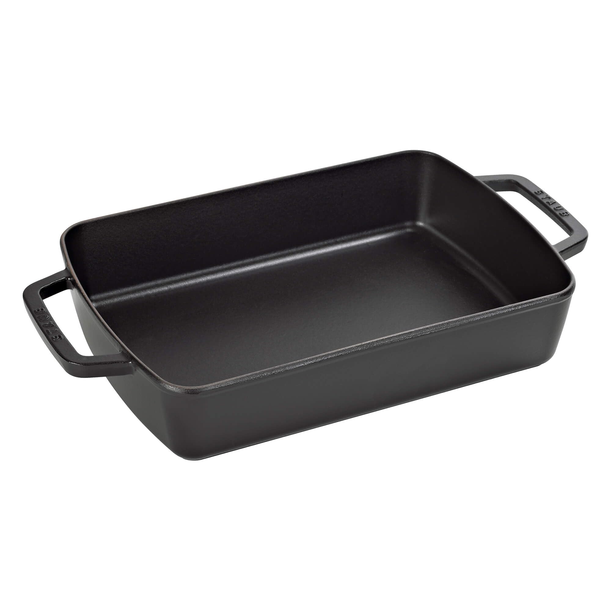 Staub Baker Black Matte 8 x 12 - Black Matte by Staub|global研究所