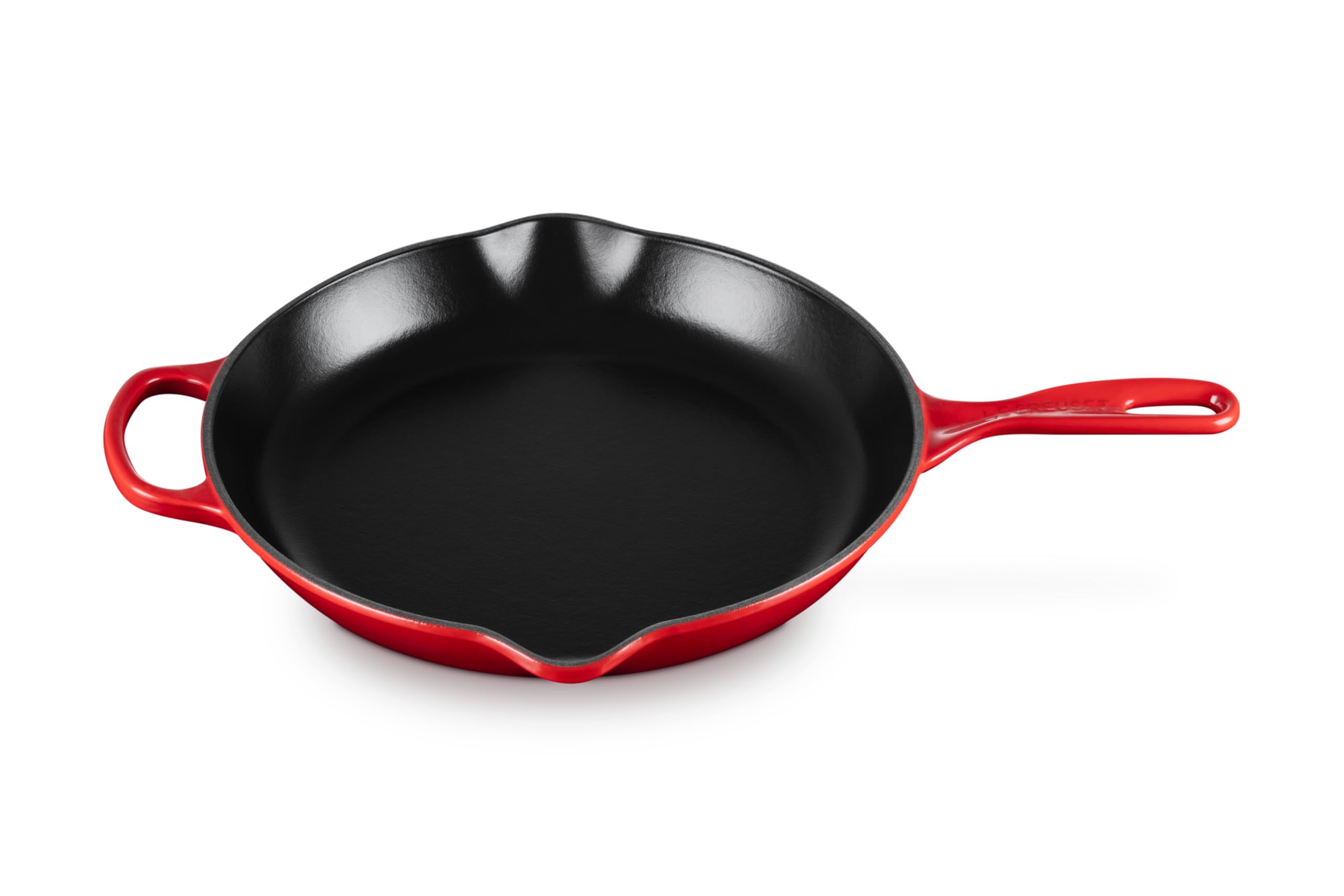 Le Creuset 鉄手持ち部分フライパン シグネチャ 11 3/4 赤いこと LS2024-3067
