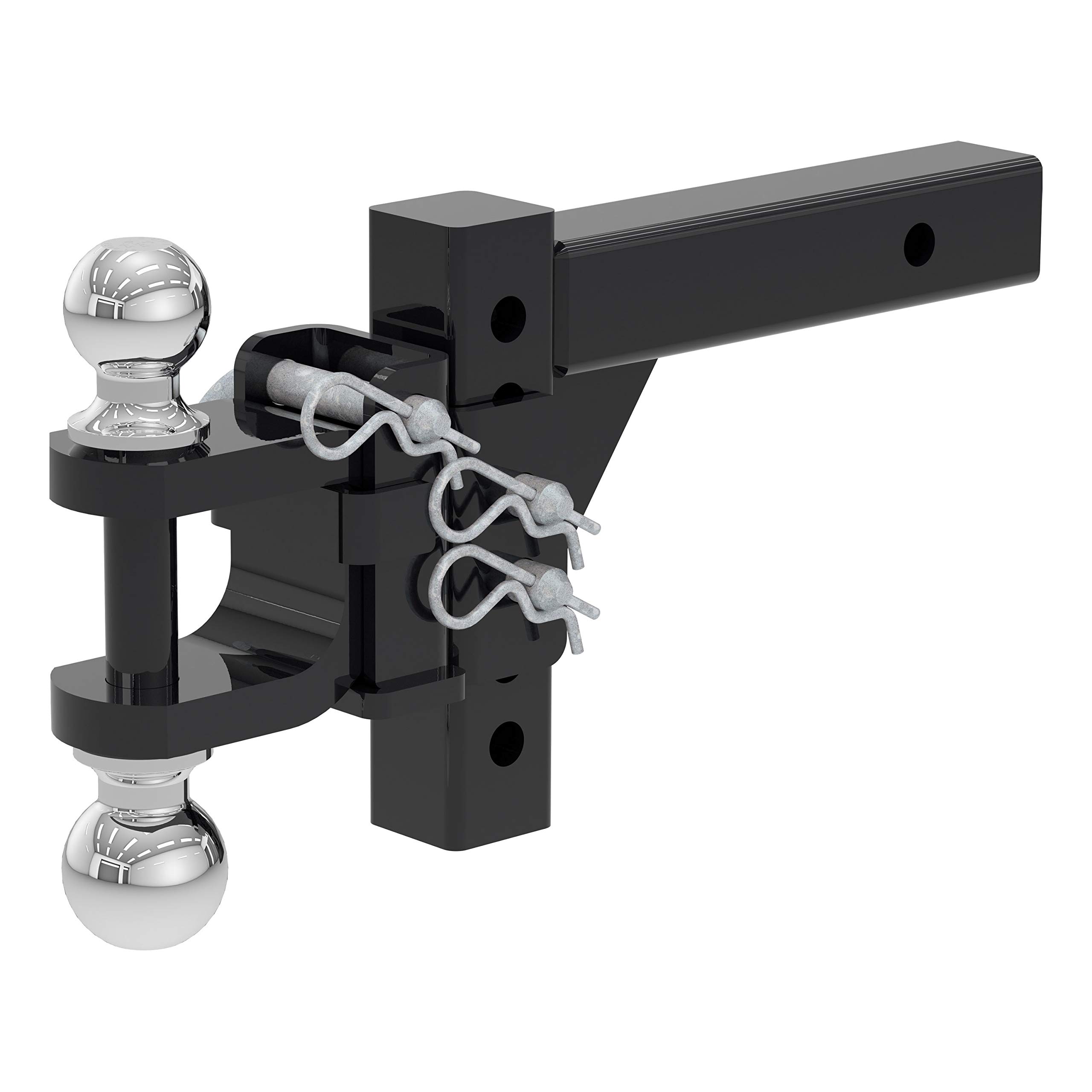 CURT 45049 調節可能なトレーラーヒッチボールマウント、2インチレシーバー、6-1/2インチのドロップ、2と2-5/16インチのボール、10 000ポンドに対応