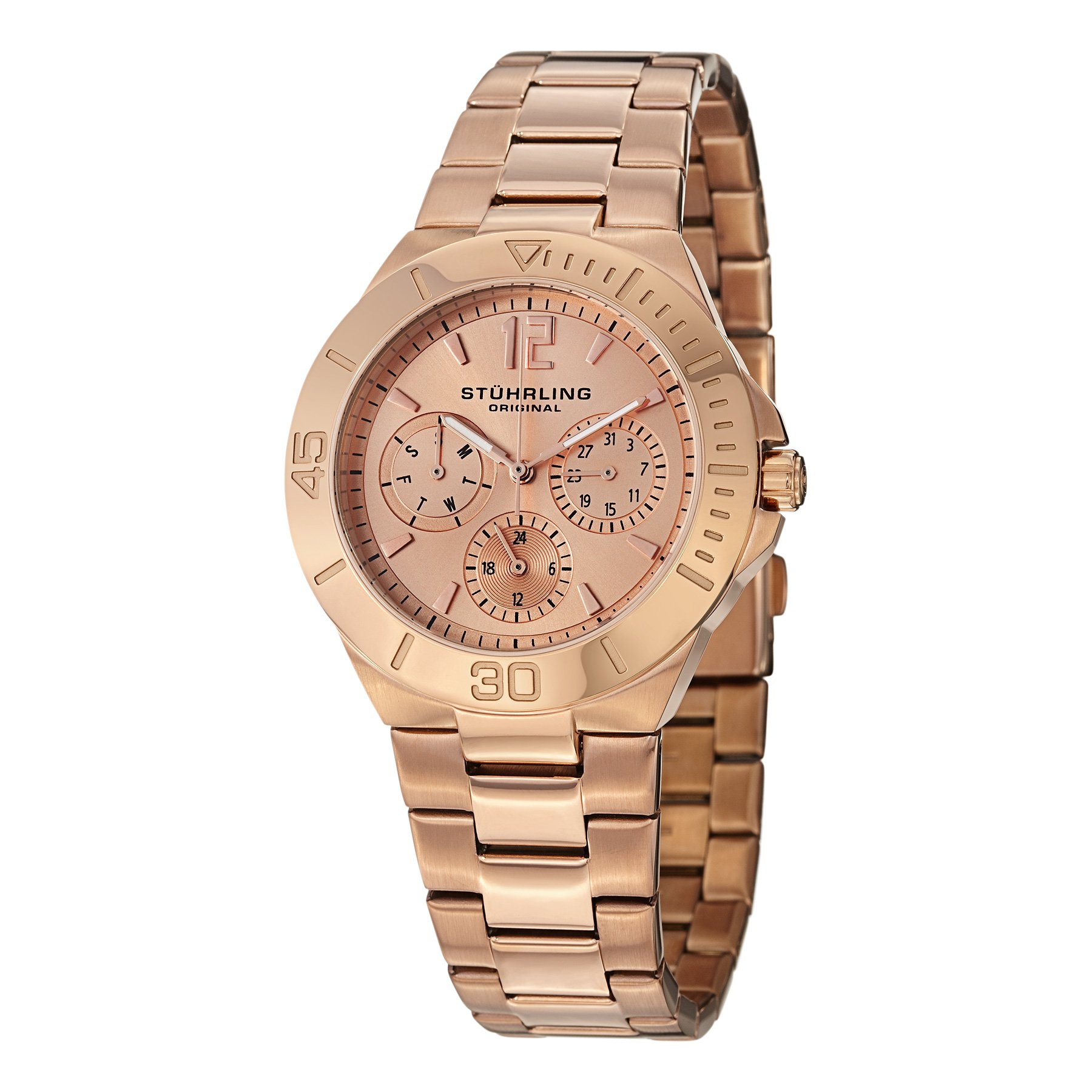 Stuhrling Original Women\u0027s 558.03 Lady Capital Date Rose