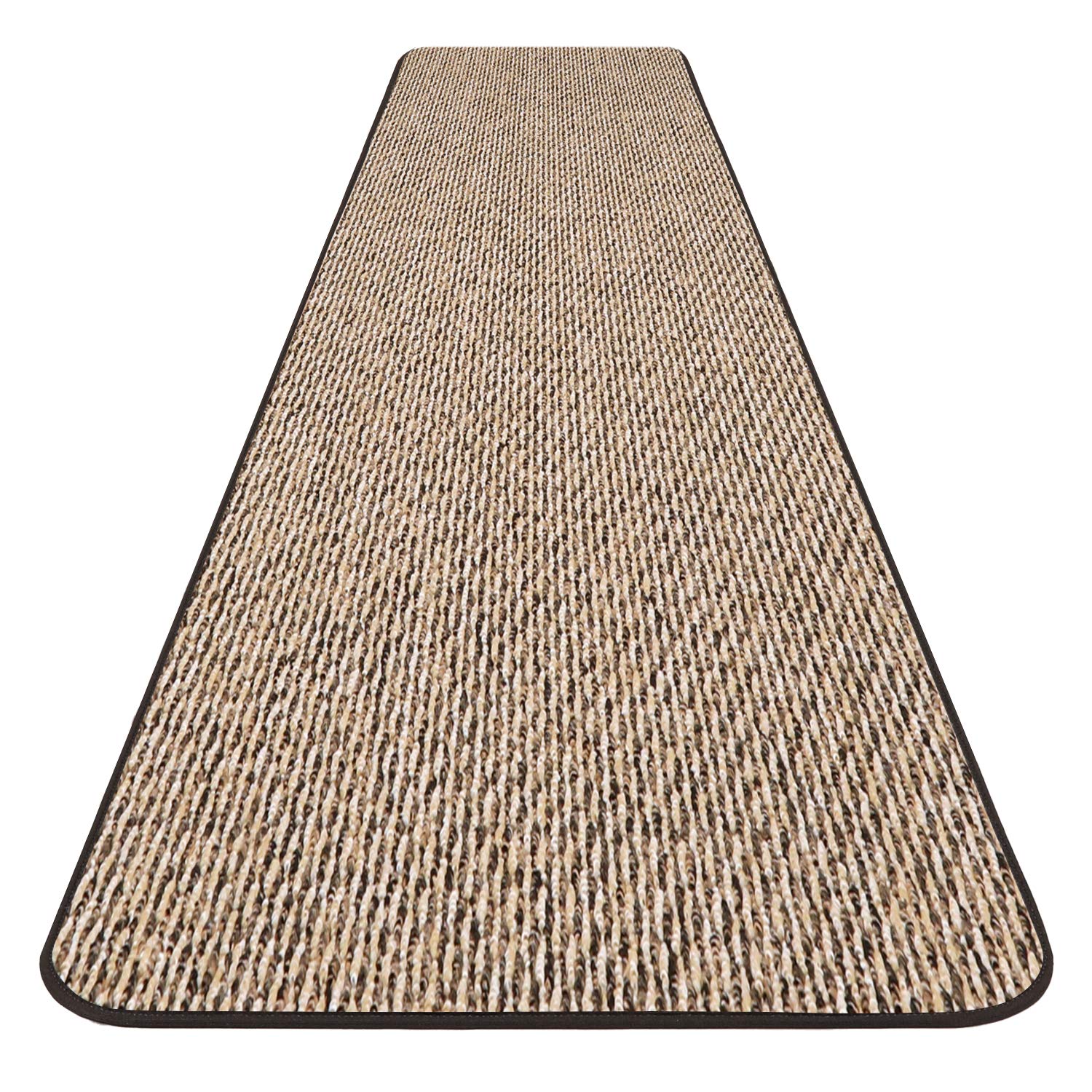 skid-resistantカーペットランナー ? ブラックRipple ? 多くの他のサイズを選択 6 Ft x 27 In ブラック 764842922165