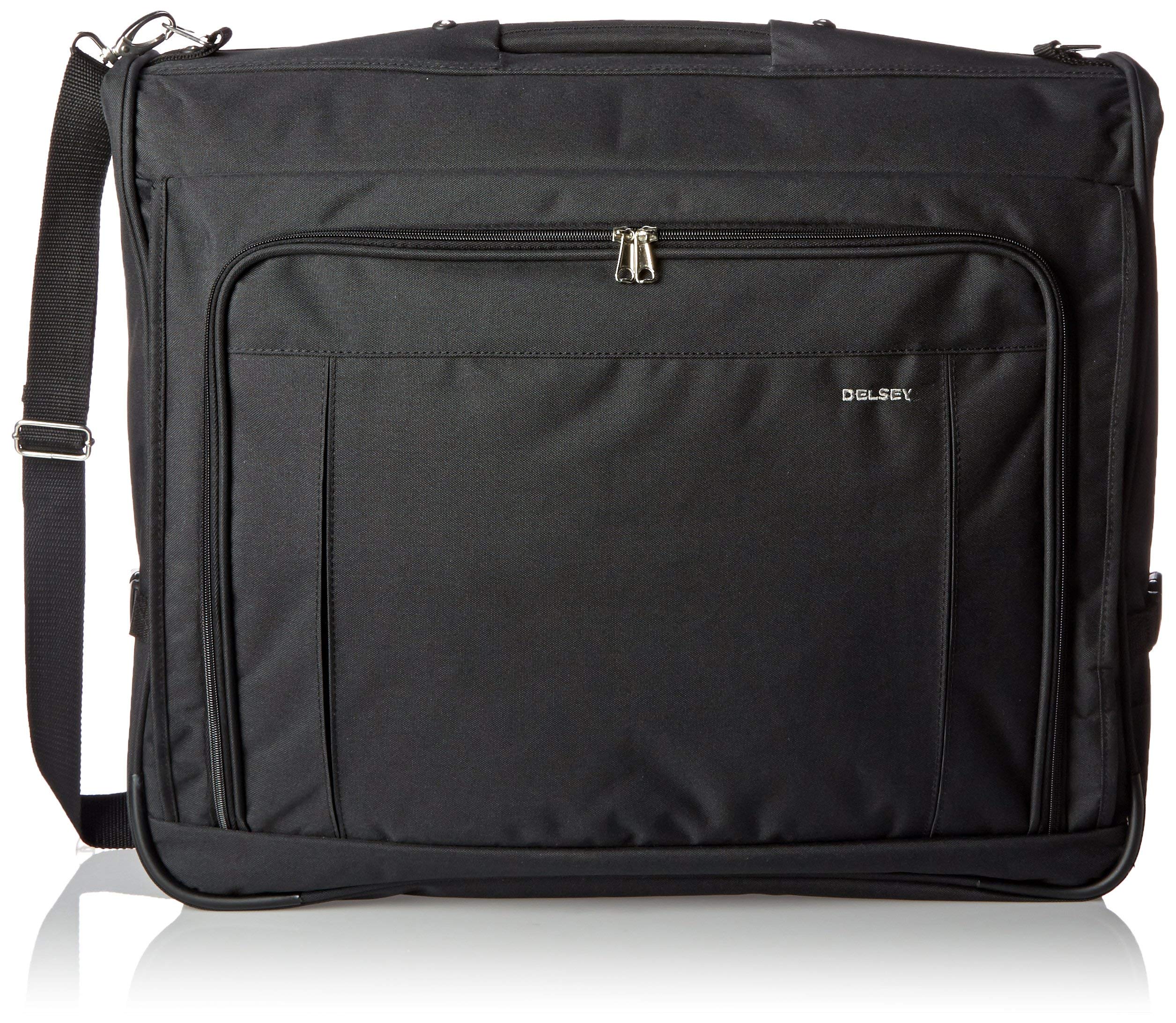 Delsey ラゲッジ He 晴れ晴れしい ガーメントバッグ  黒いこと///白いこと  45  ハンギングガーメントバッグ。