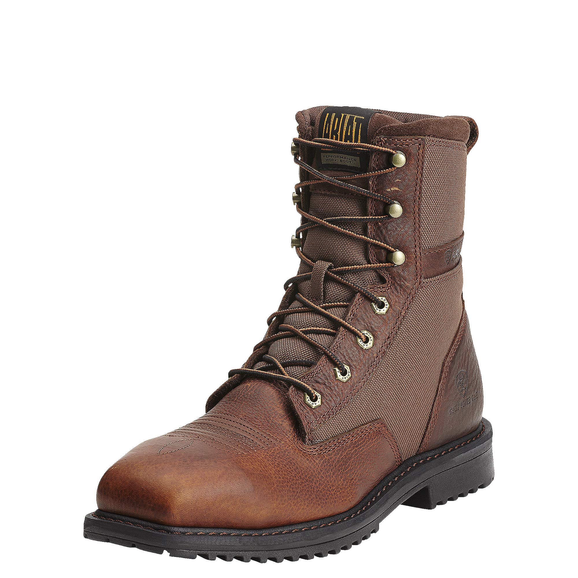 Ariat Mens Rigtek 8 inch Comp Toe Western Work 10 D/Medium(Width) Oiled Brown プリンター・FAX用インク-パソコン・周辺機器-インクカートリッジ