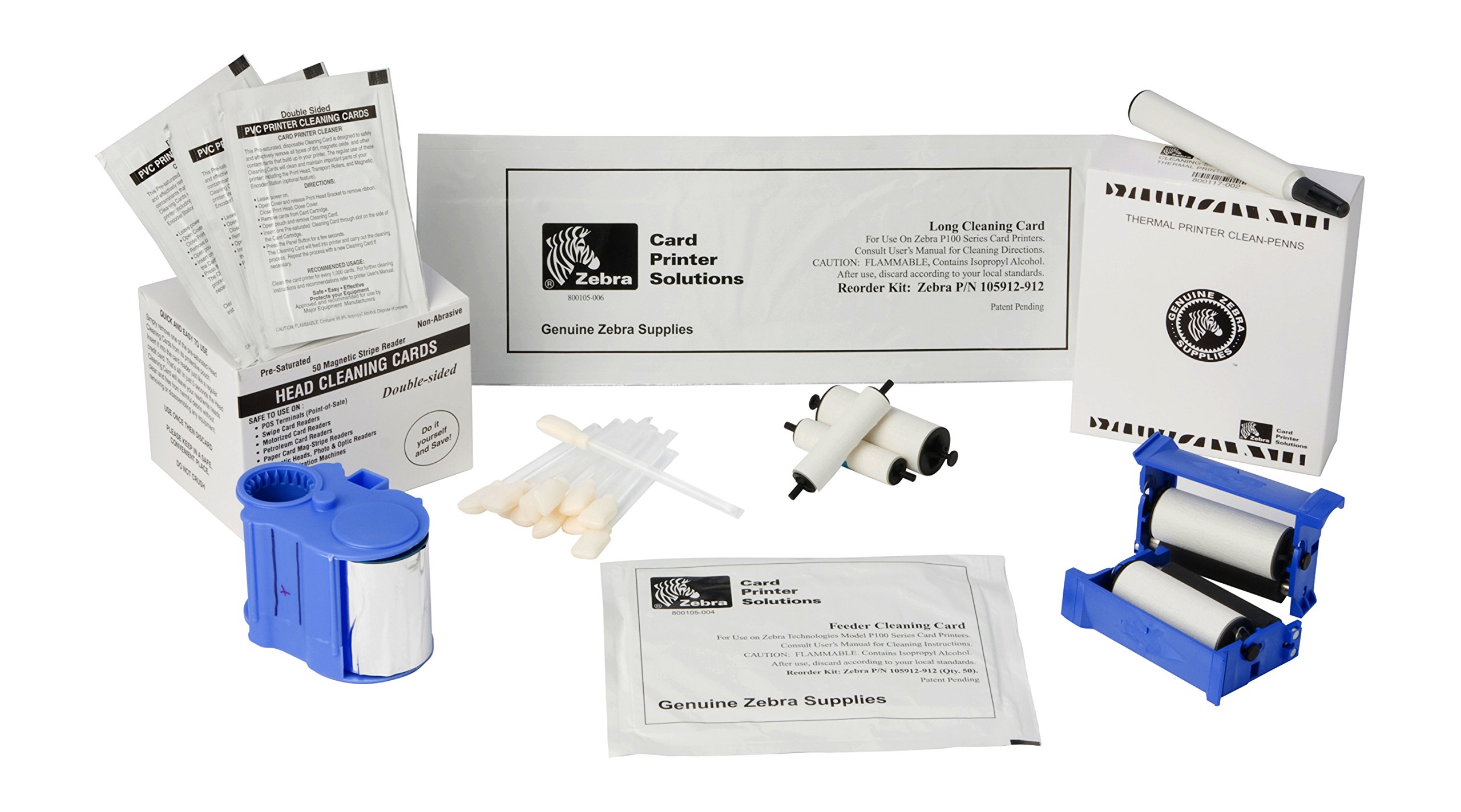 Zebra card 105999-704 Print Station and Laminator Cleaning Kit for ZXP Series 7 Card Printer by Zebra card