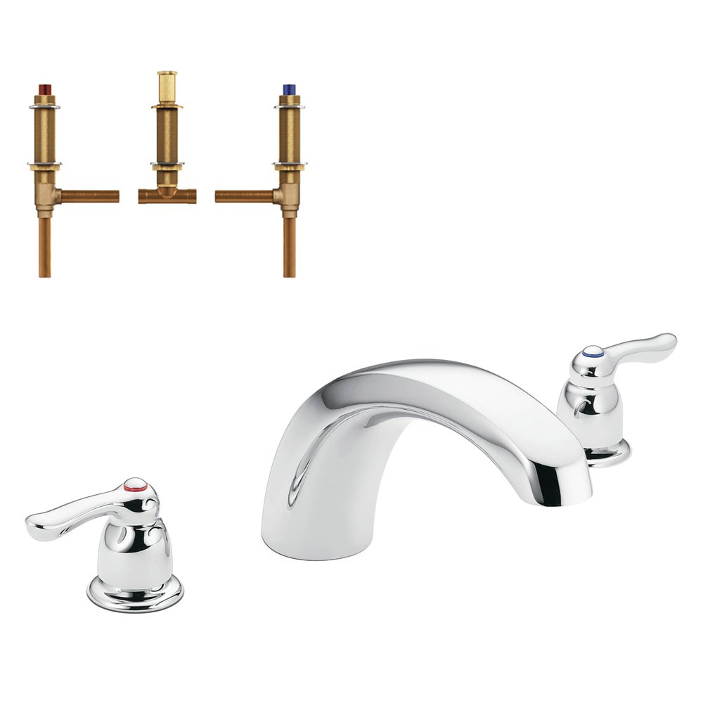 Moen krtch-d-t990cr Chateau 9-inch Roman湯ぶね水道の栓、Cr