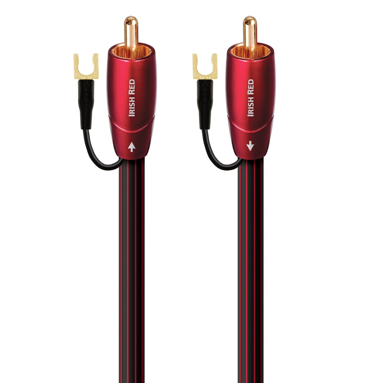 AudioQuest 8m アイリッシュレッド RCA 低周波サブウーファー オーディオインターコネクト - CL3/FT4 PVC