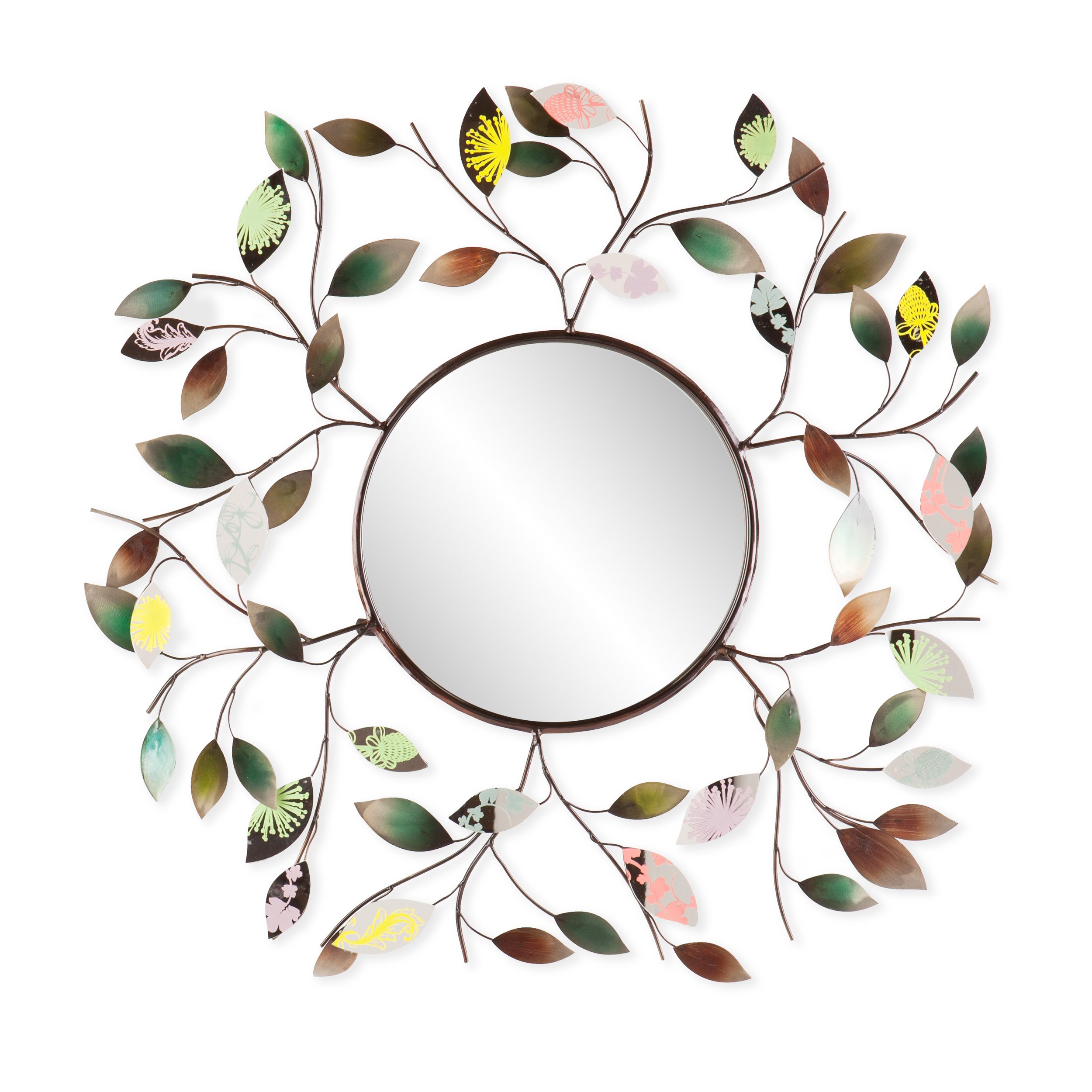 Decorative Metallic Leaf Wall Mirror by Southern Enterprises