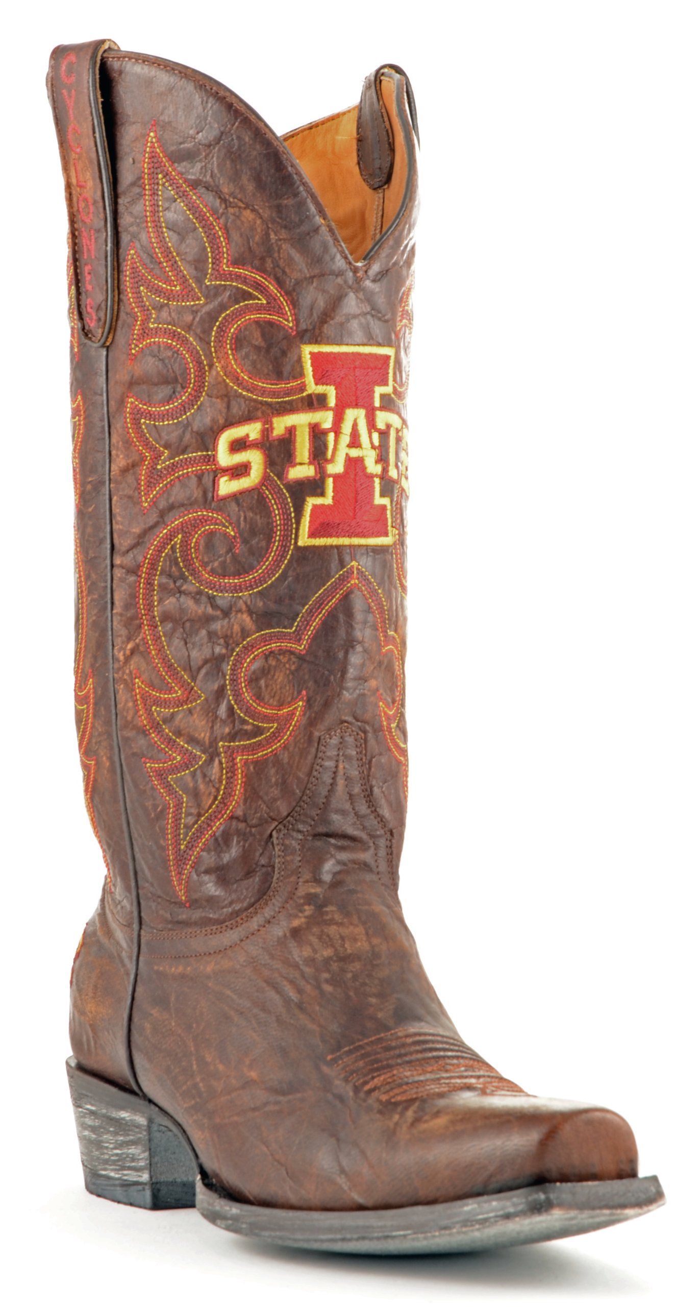 NCAA Iowa State Cyclonesメンズボード部屋スタイルブーツ ブラウン