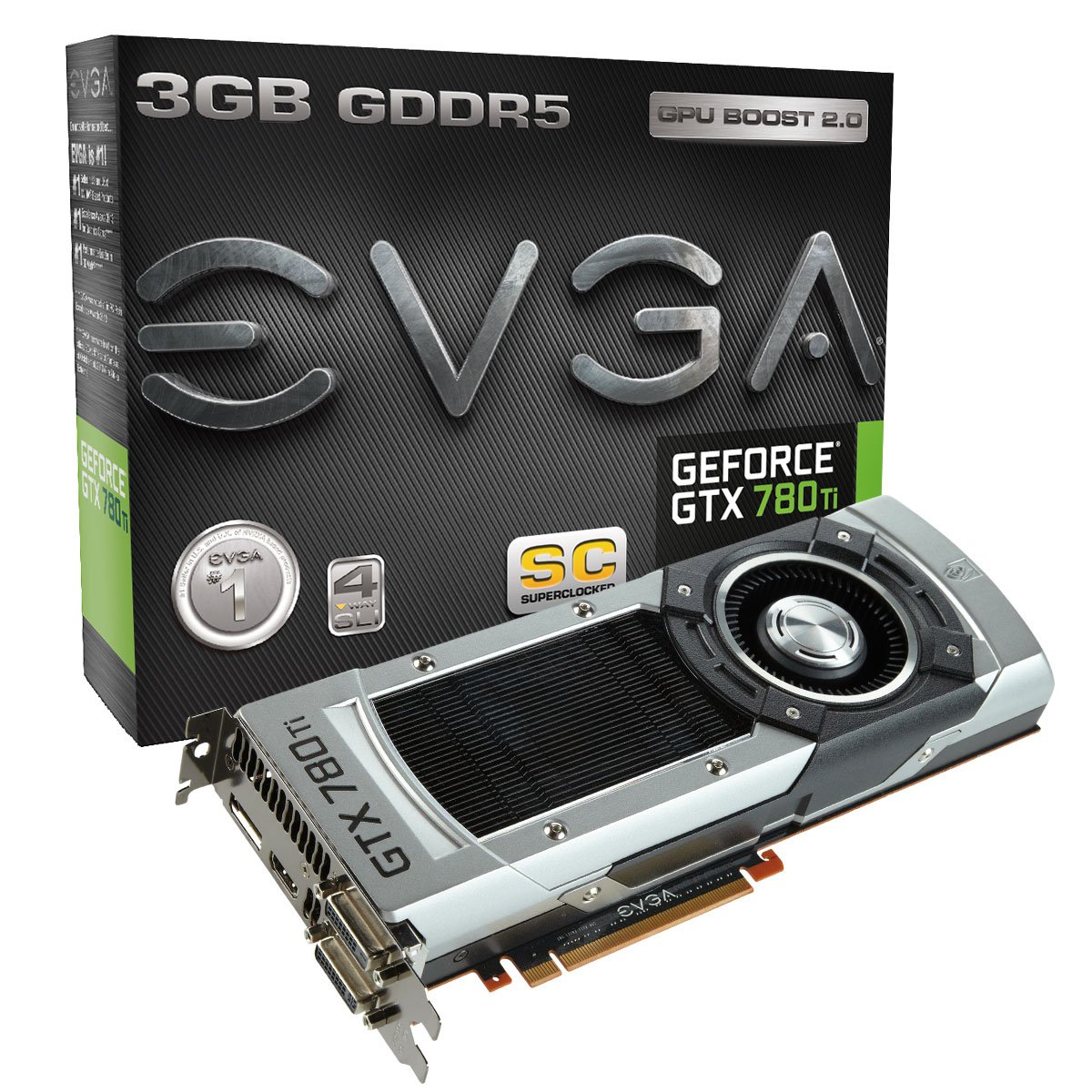 EVGA Nvidia GTX 780Ti SC 3GB 384-bit Graphics Card|global研究所
