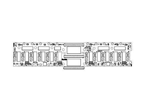 Supermicro bpn-sas-938hバックプレーンfor sc938、16 x 3.5  SAS / SATA