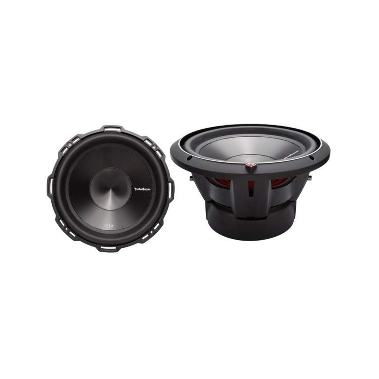 Rockford Fosgate (2) 殴り付ける P3D2-12 12in 2400ワット デュアル 2オーム カーサブウーファー サブウーファー