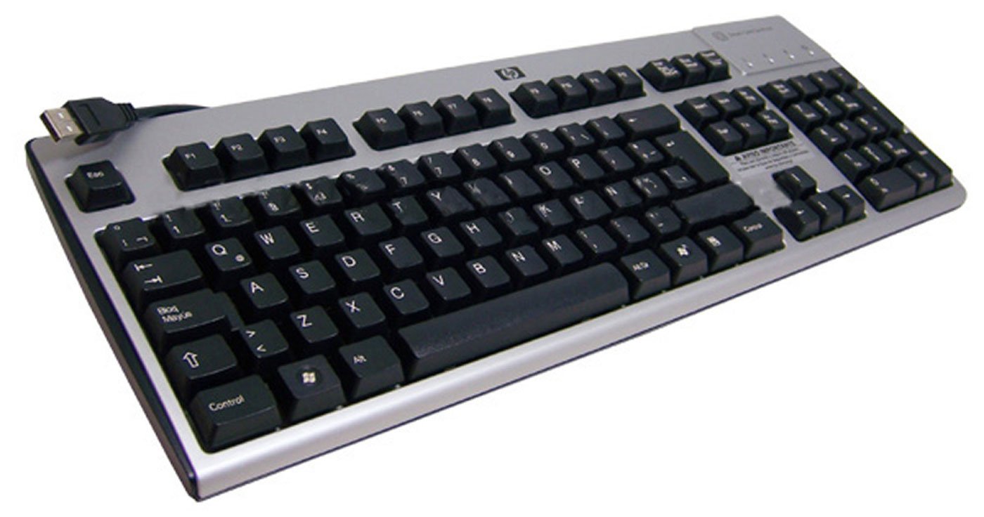 HP Latin KUS0133 SmartCard USBキーボード 434822-161 LAS ブラック-シルバー 有線 KB|global研究所