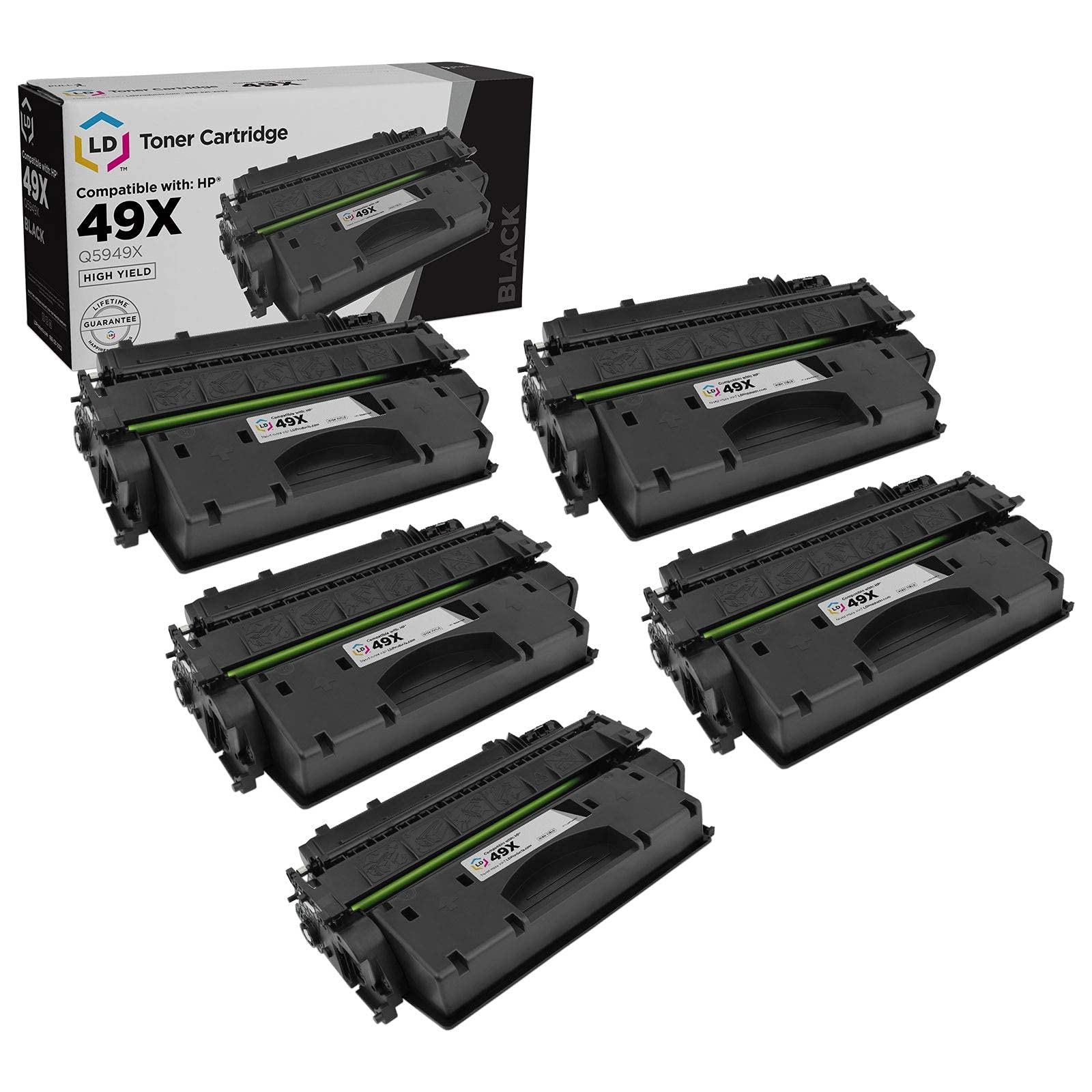 LD Products 互換トナーカートリッジ HP 49X Q5949X 大容量互換品 ブラック 5個パック