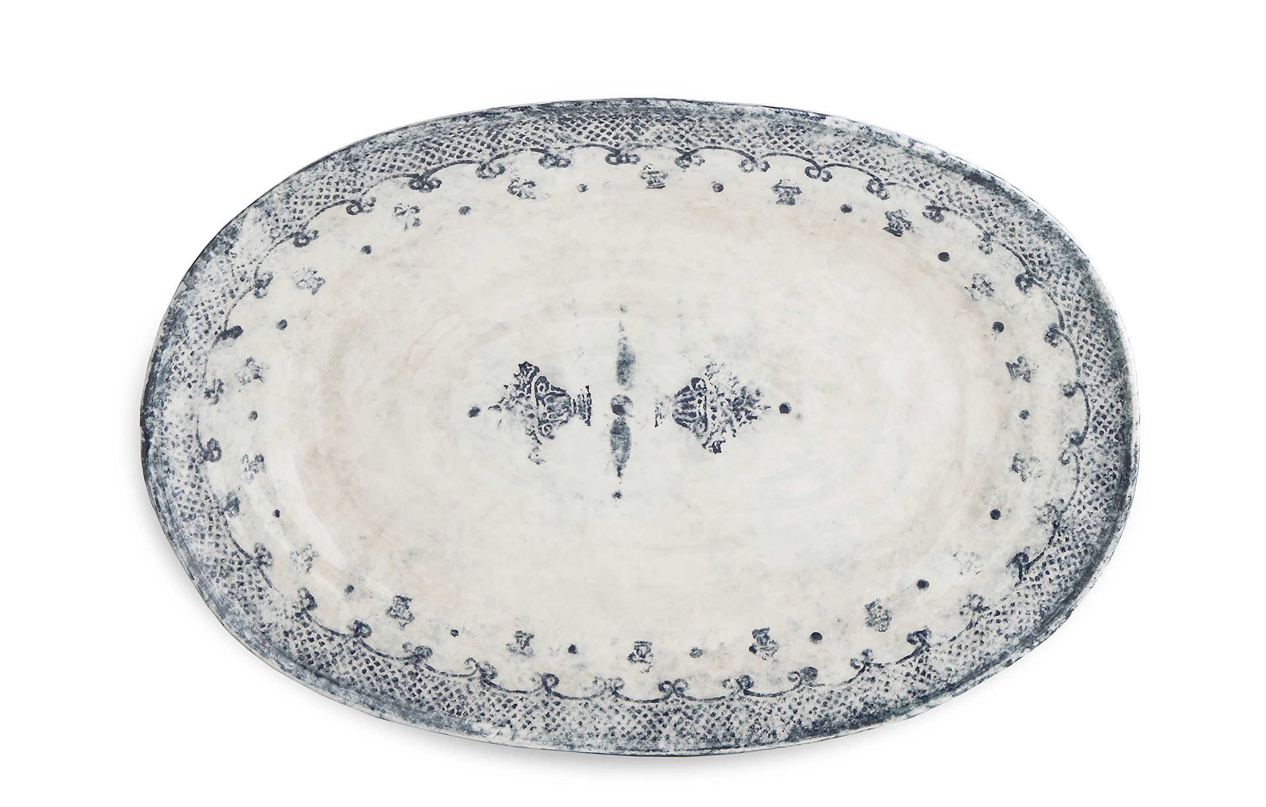 Arte Italica Burano Oval Platter、Lサイズ、ブルー 33,636円