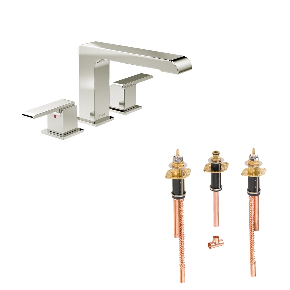 Delta Delta KRTDAR-D-T2767-SS Ara Roman Tub Filler Kit Deck-Mount Brilliance Stainless Brilliance Stainless by DELTA FAUCET｜global研究所