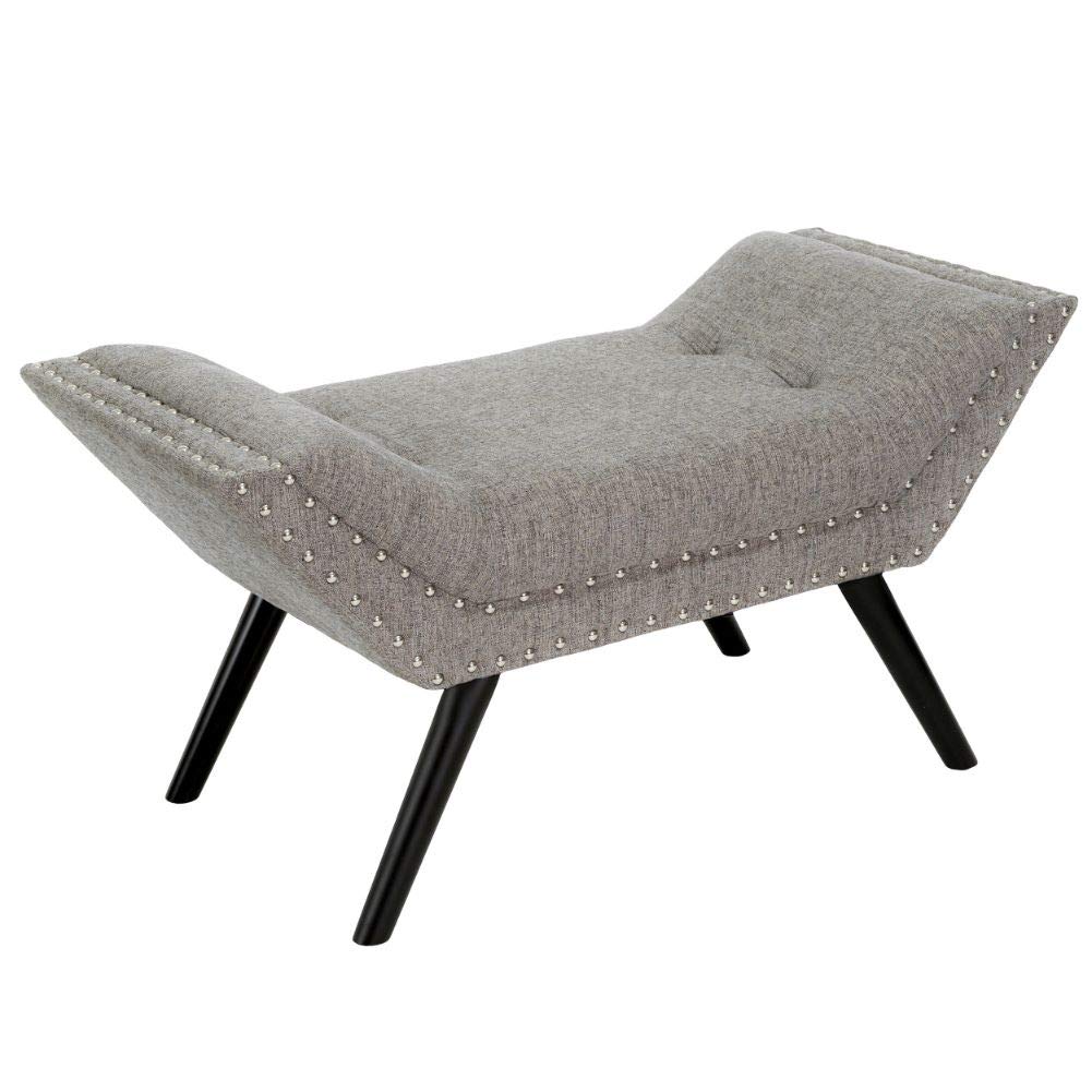 Christopher Knight Home Beverly Grey Fabric Ottoman Bench 141［並行輸入］