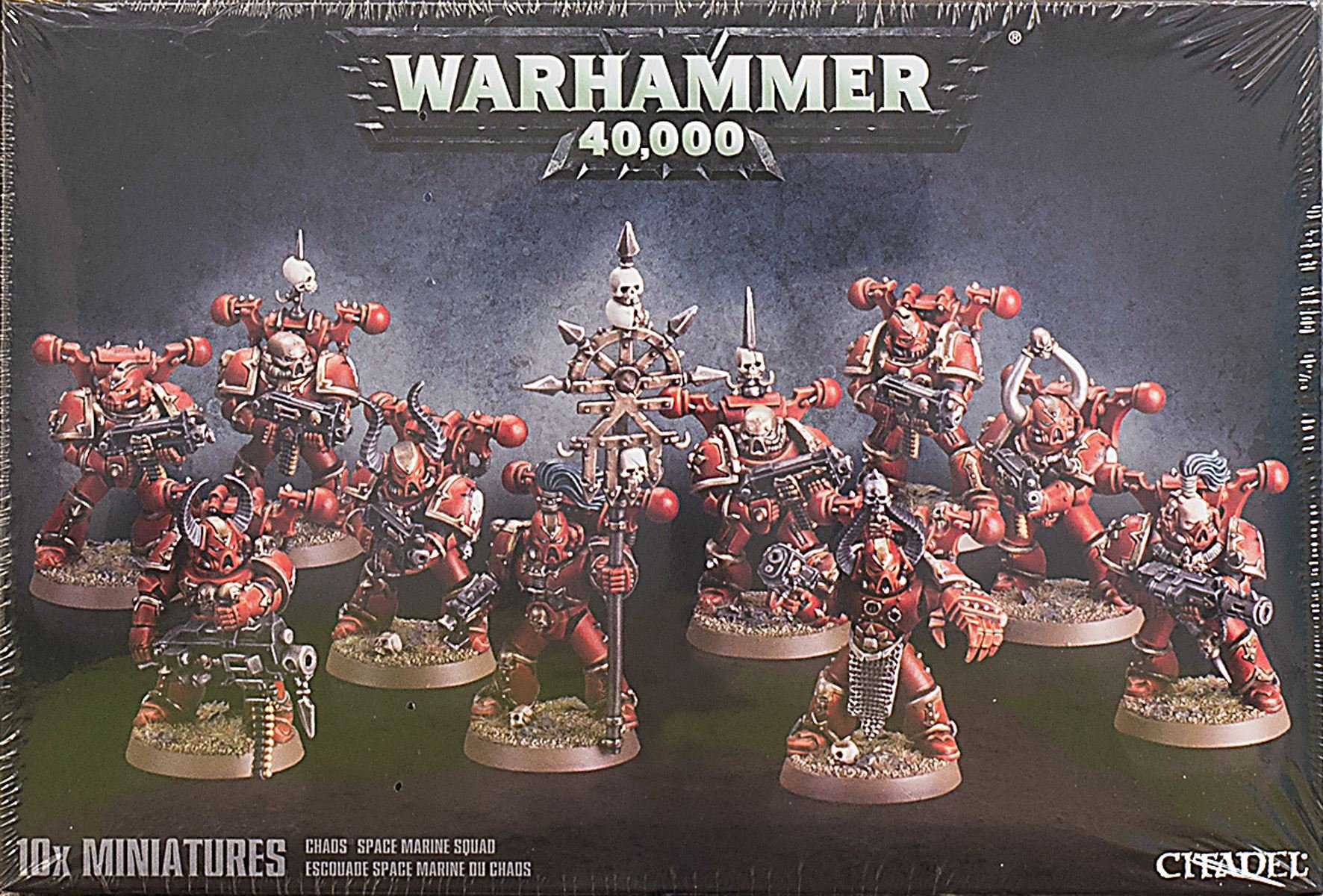 Warhammer 40000 - 10 x Miniatures Chaos Squad Marine - 43-06｜global研究所
