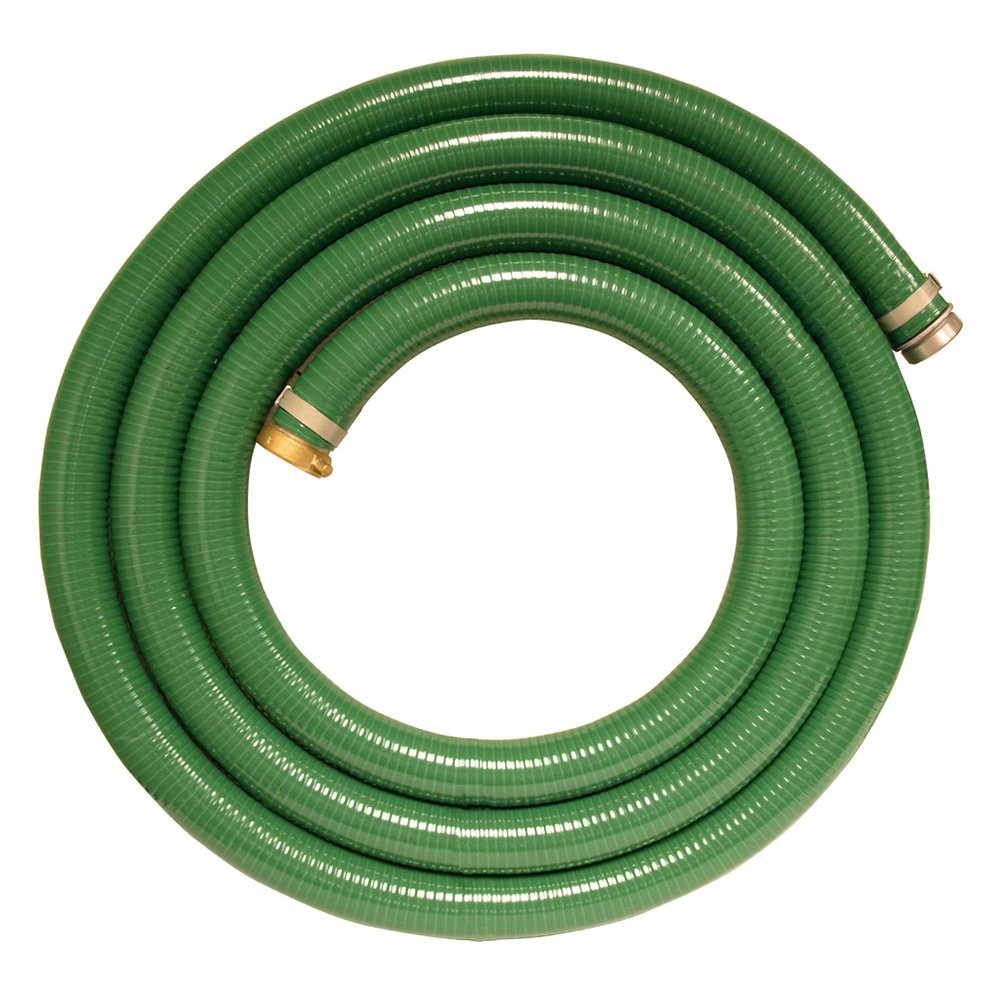 Apache 98128035 2 x 15\u0027 PVC Style G (Green) Suction Hose with Aluminum Pin Lug Fittings PCサプライ・消耗品-プリンター・FAX用インク