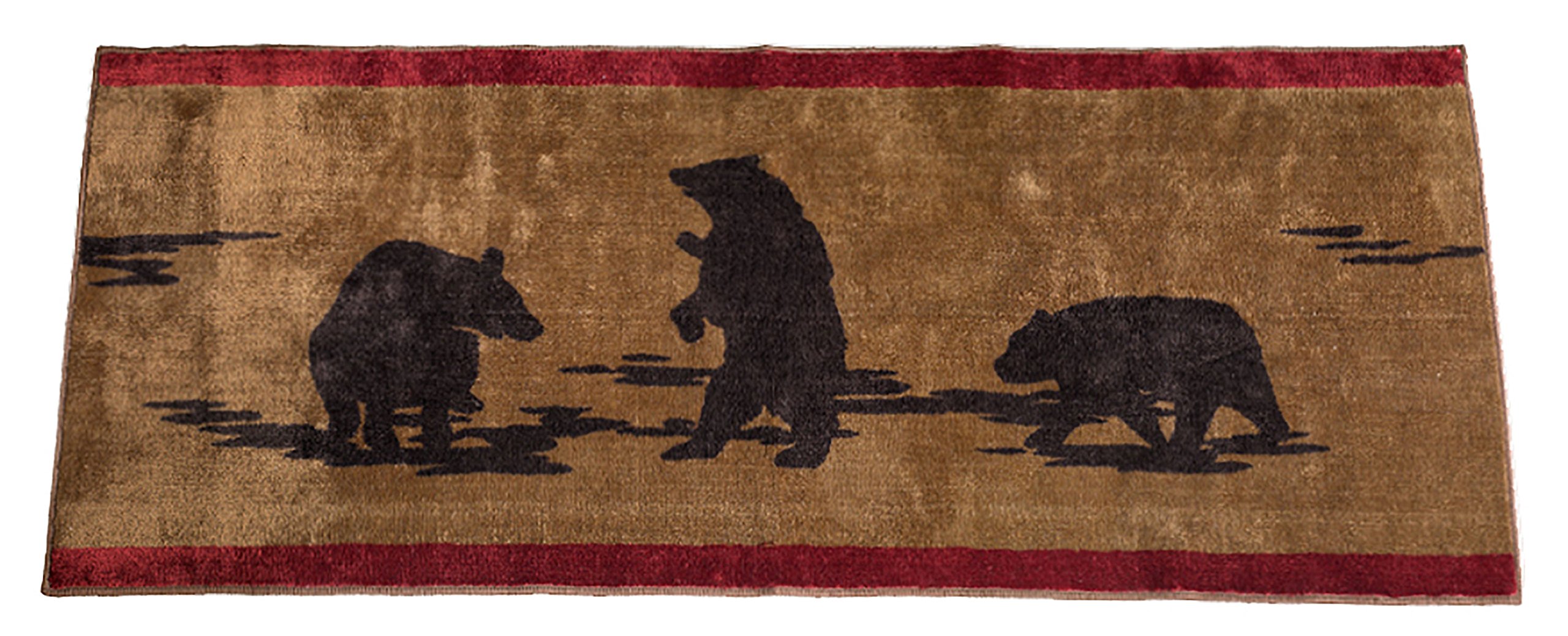 HiEndアクセント3 Bear印刷Rug 24 by 60-Inch BL1810-TS-OC｜global研究所