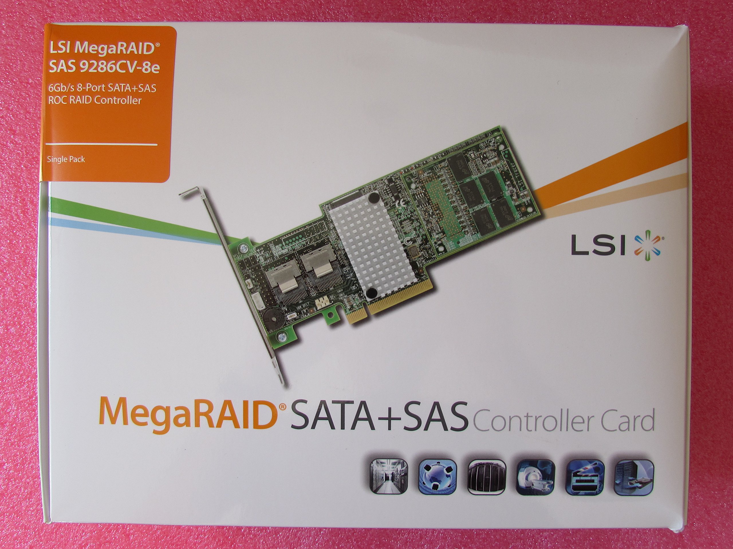 LSI Logic LSI00333 MegaRAID SAS 9286CV-8e 8ポート 6Gb s PCIE3.0 1GB コントローラーカード