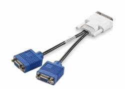 HP 463023-001 VGA `Y`有線テレビアダプタ Molex DMS-59繋ぎ付き添い人 - 59いの一番(M) 密集してLFH繋ぎ (いの一番58乏しさの60ピンコネクタレイアウト) から2つの15いの一番VGA繋ぎまで