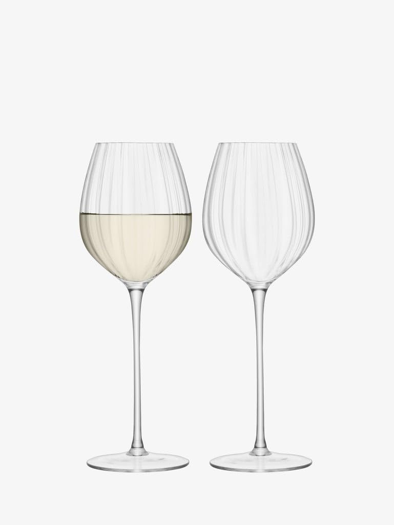 (430 ml Clear) - LSA International Aurelia White Wine Glass 430ml Clear Optic Set of 4