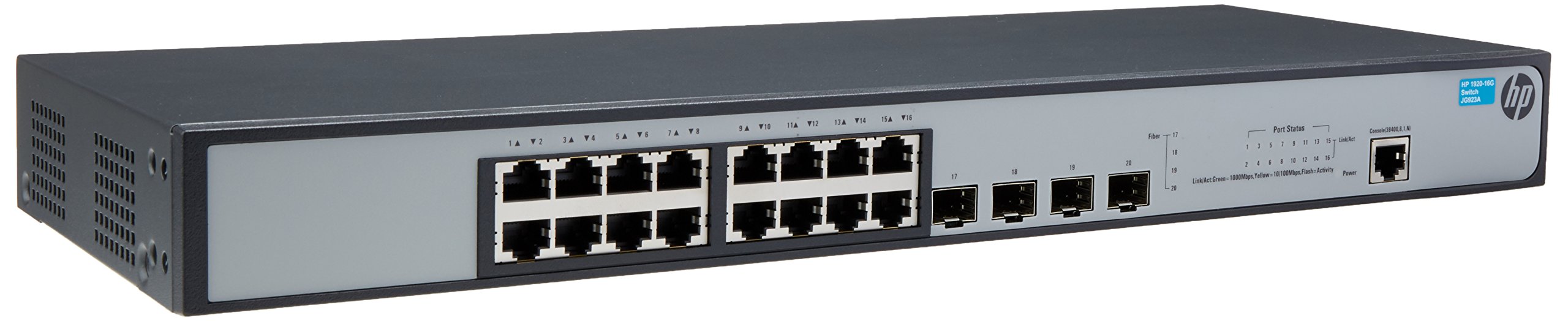 HP Procurve 1920-16G SFP 16-Port Ethernet Network Switch P/N: JG923A