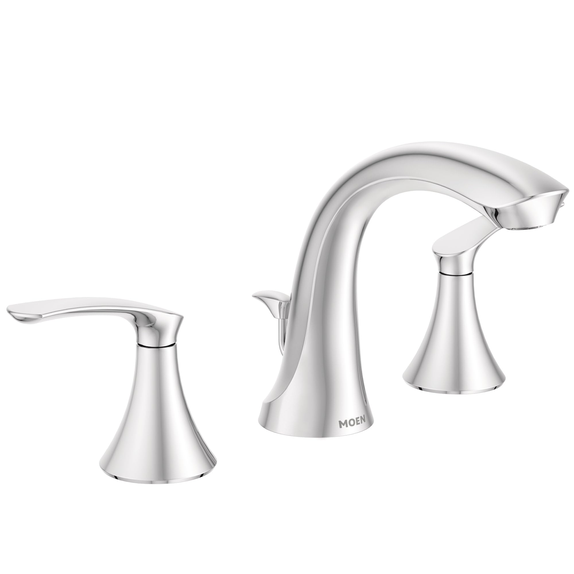 Moen ws84551 Darcyで8 鳴りわたる2-handle高弧線2階建てバス御部屋水道の栓クローム